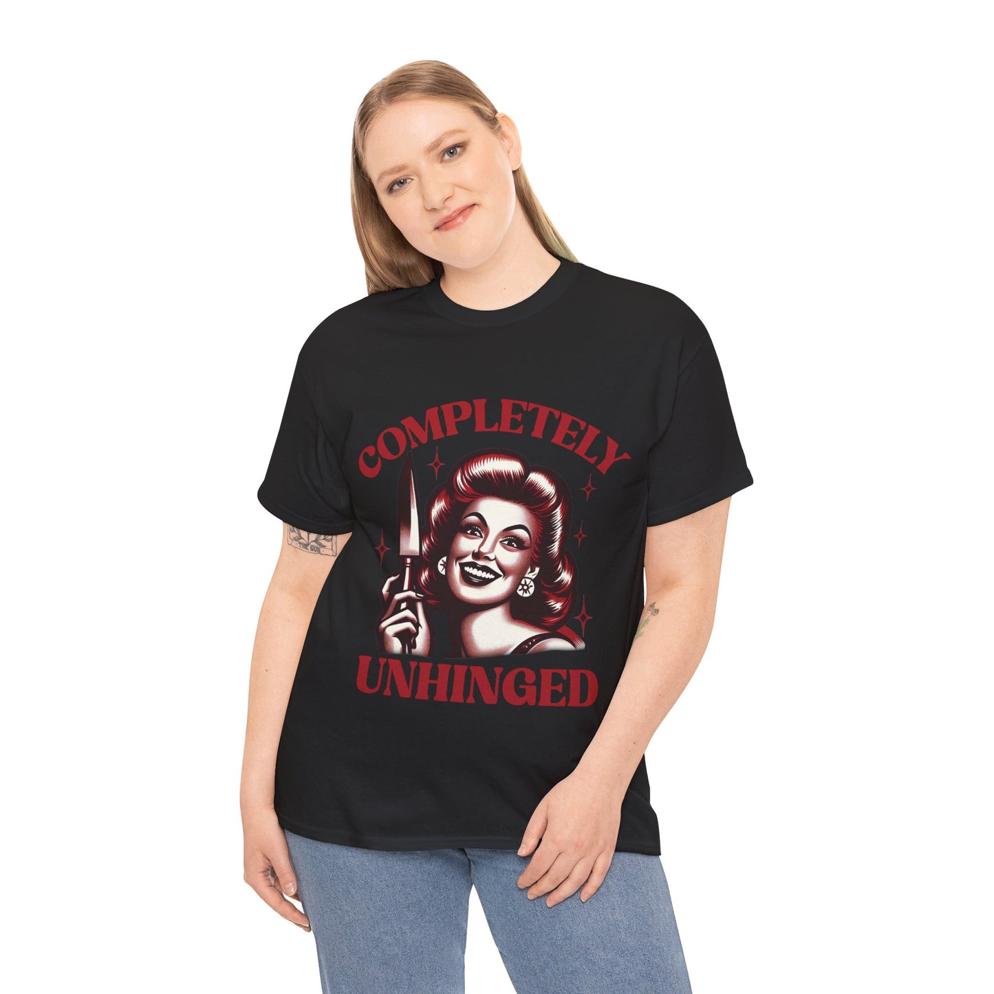 Completely Unhinged Unisex Heavy Cotton Tee