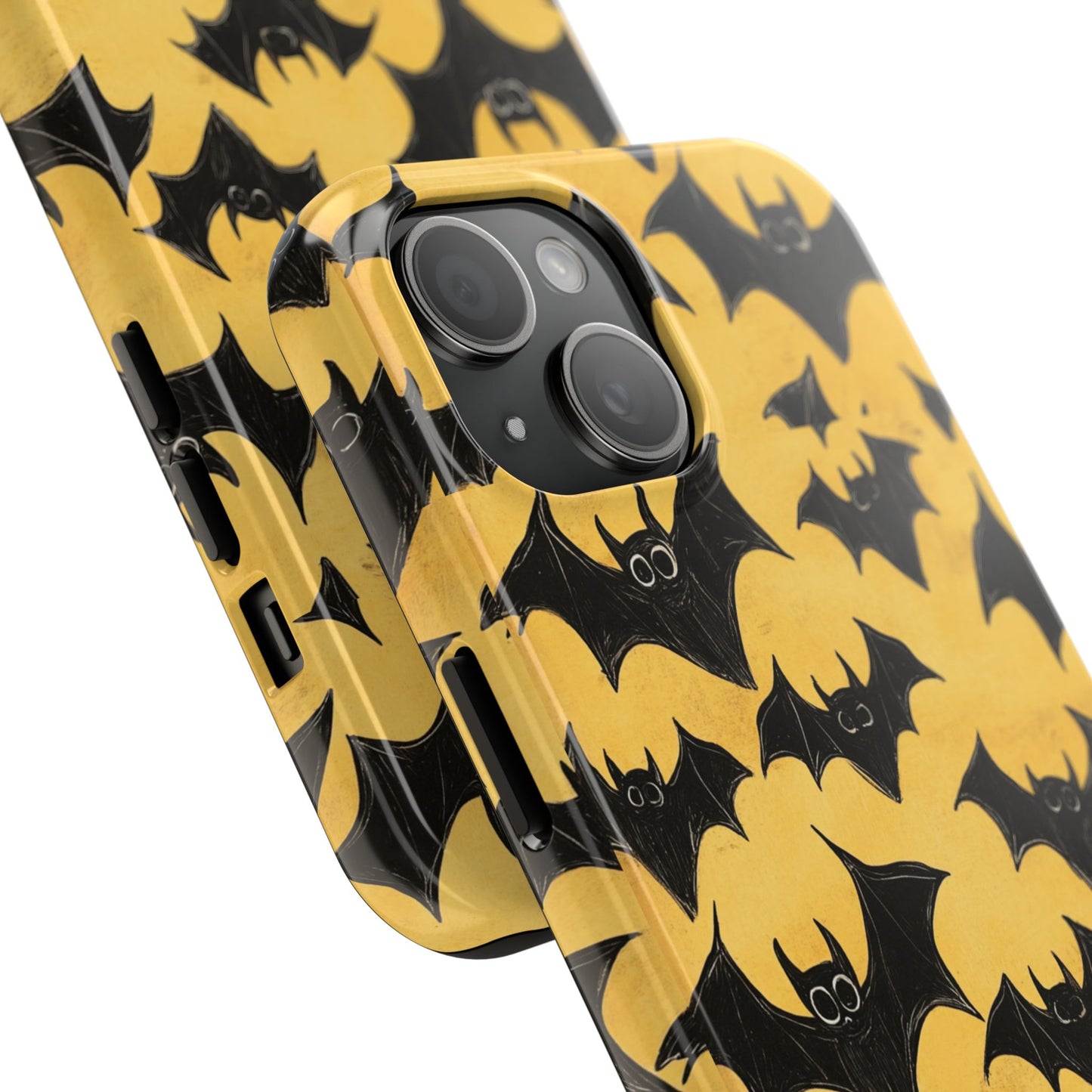 Halloween Yellow Bats Tough Phone Cases
