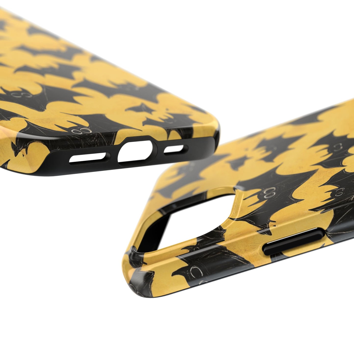 Halloween Yellow Bats Tough Phone Cases