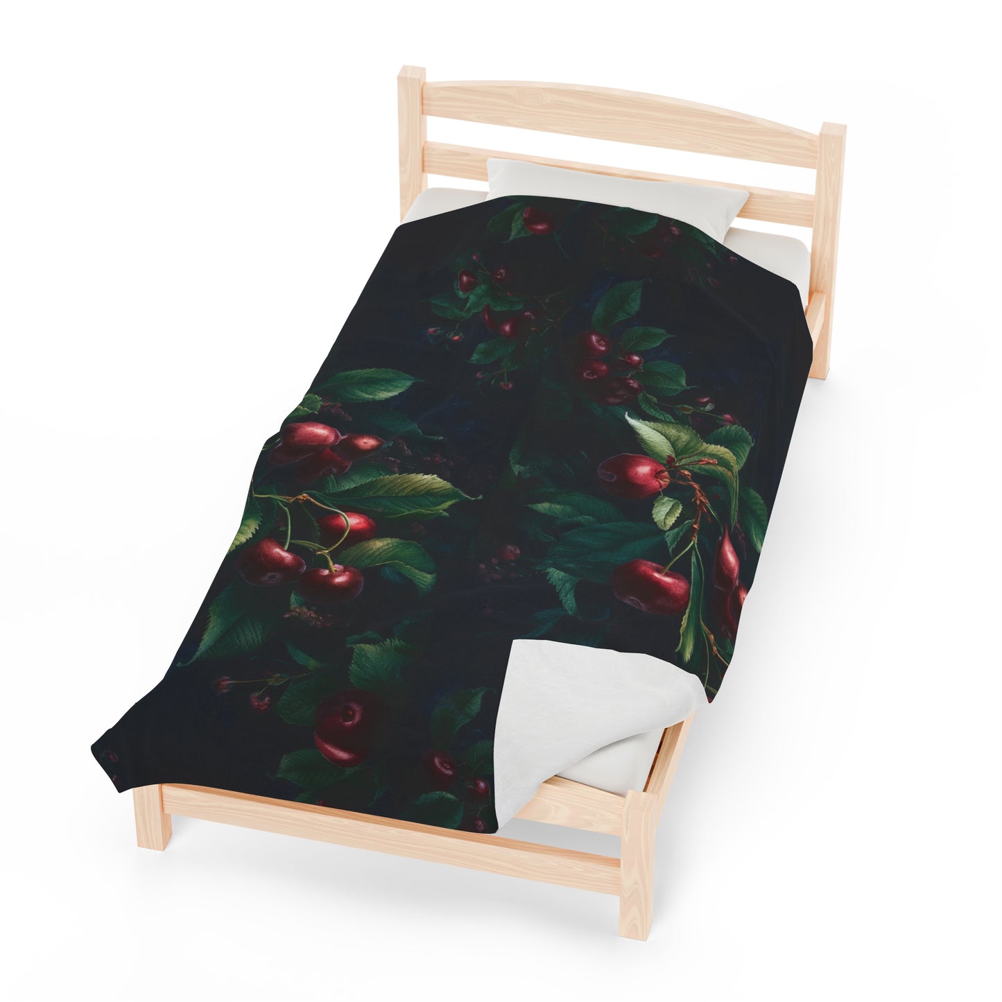 Black Cherry Velveteen Plush Blanket