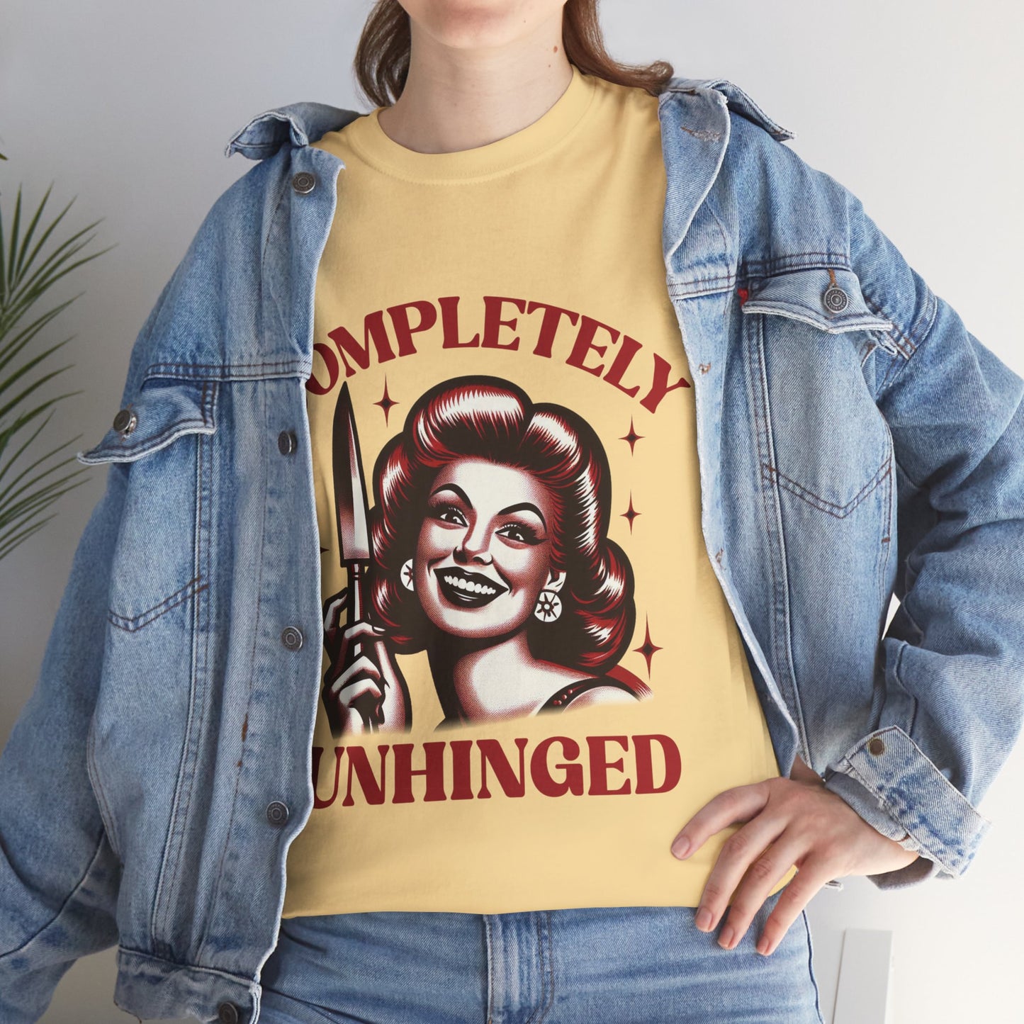 Completely Unhinged Unisex Heavy Cotton Tee