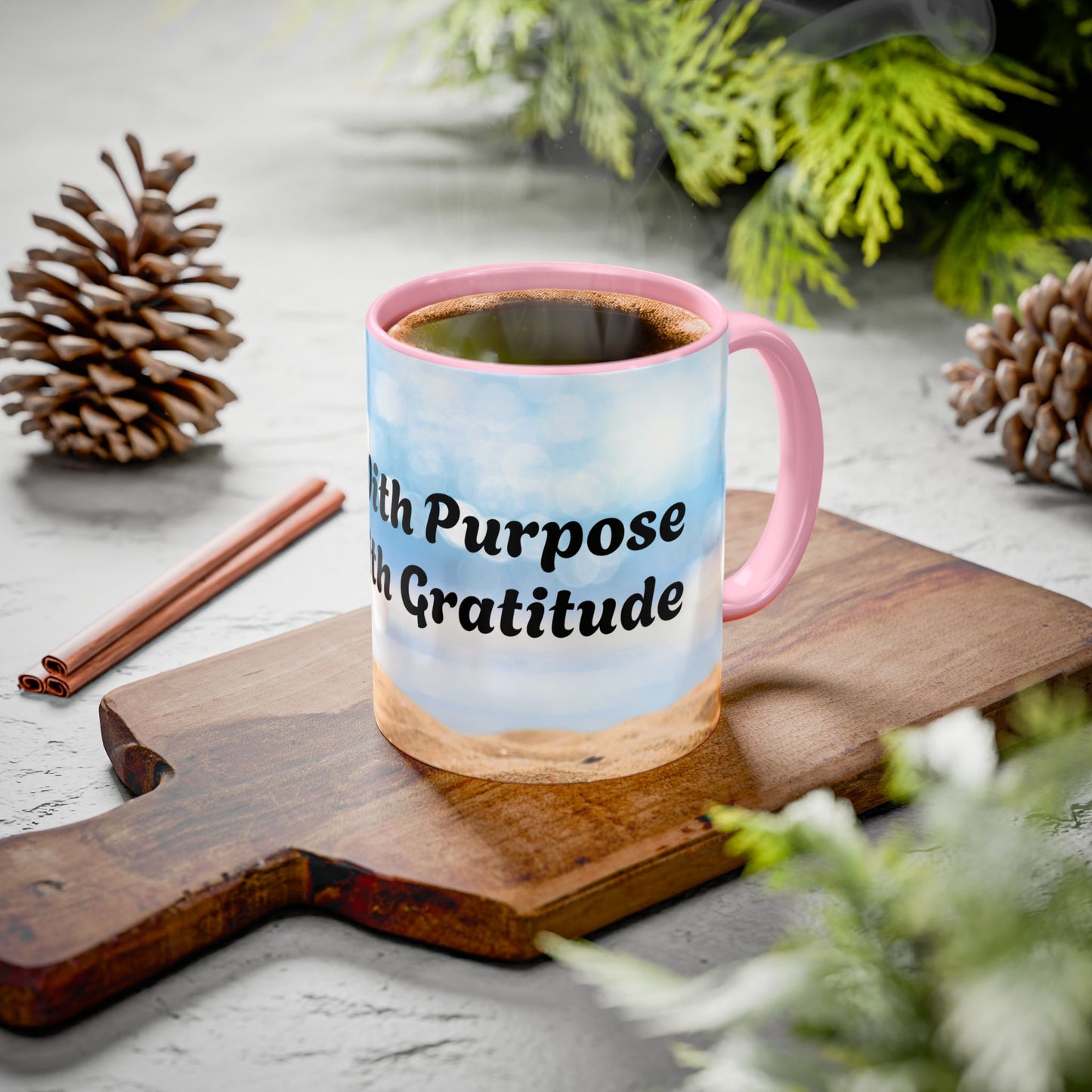 Rise With Purpose Inspirational Colorful Mugs (11oz, 15oz)