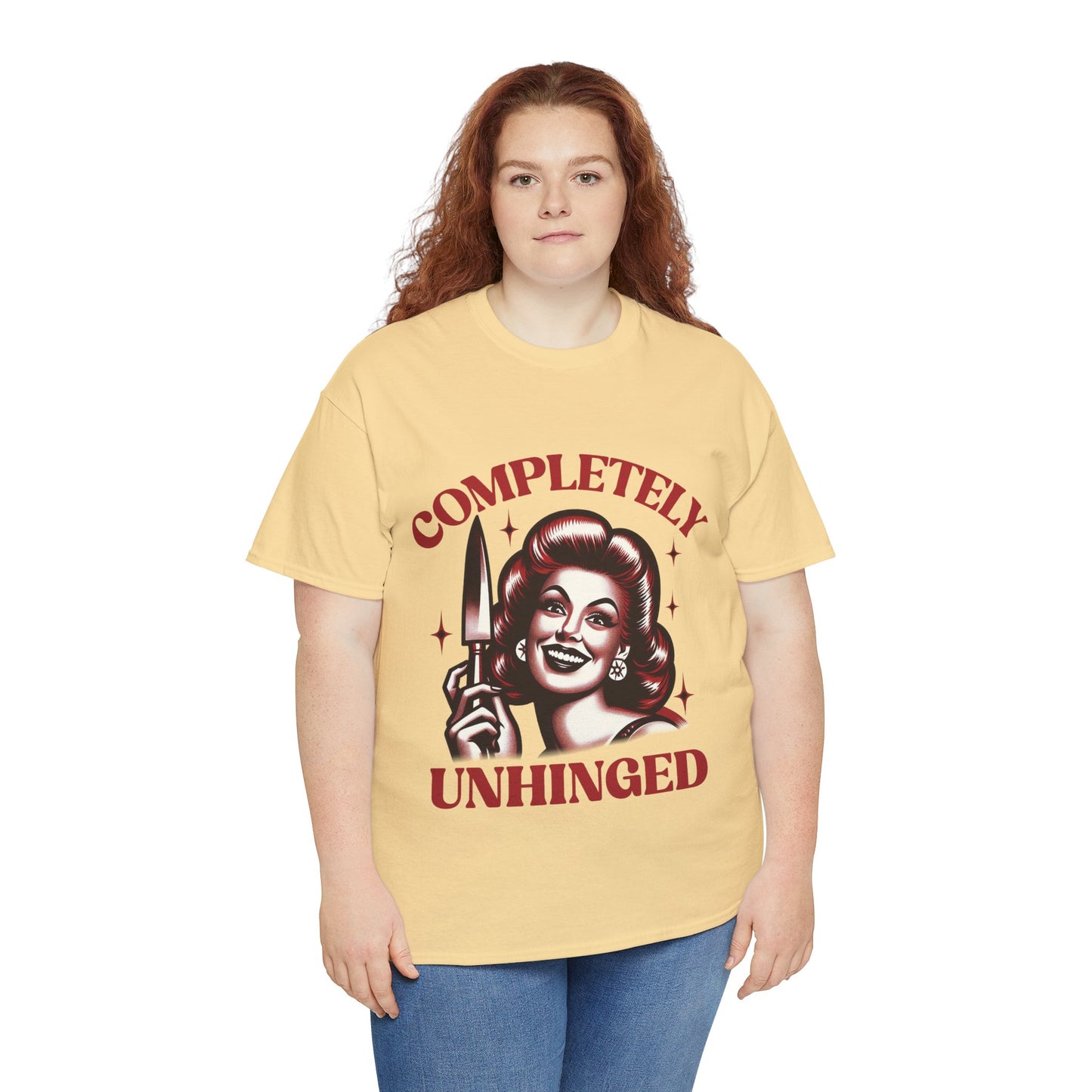 Completely Unhinged Unisex Heavy Cotton Tee