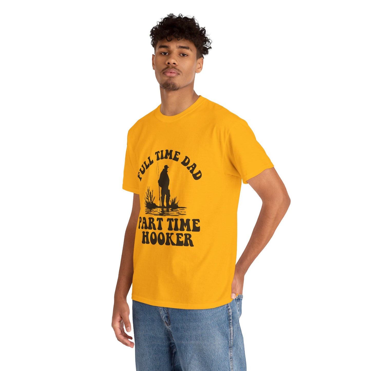 Full Time Dad Unisex Heavy Cotton Tee