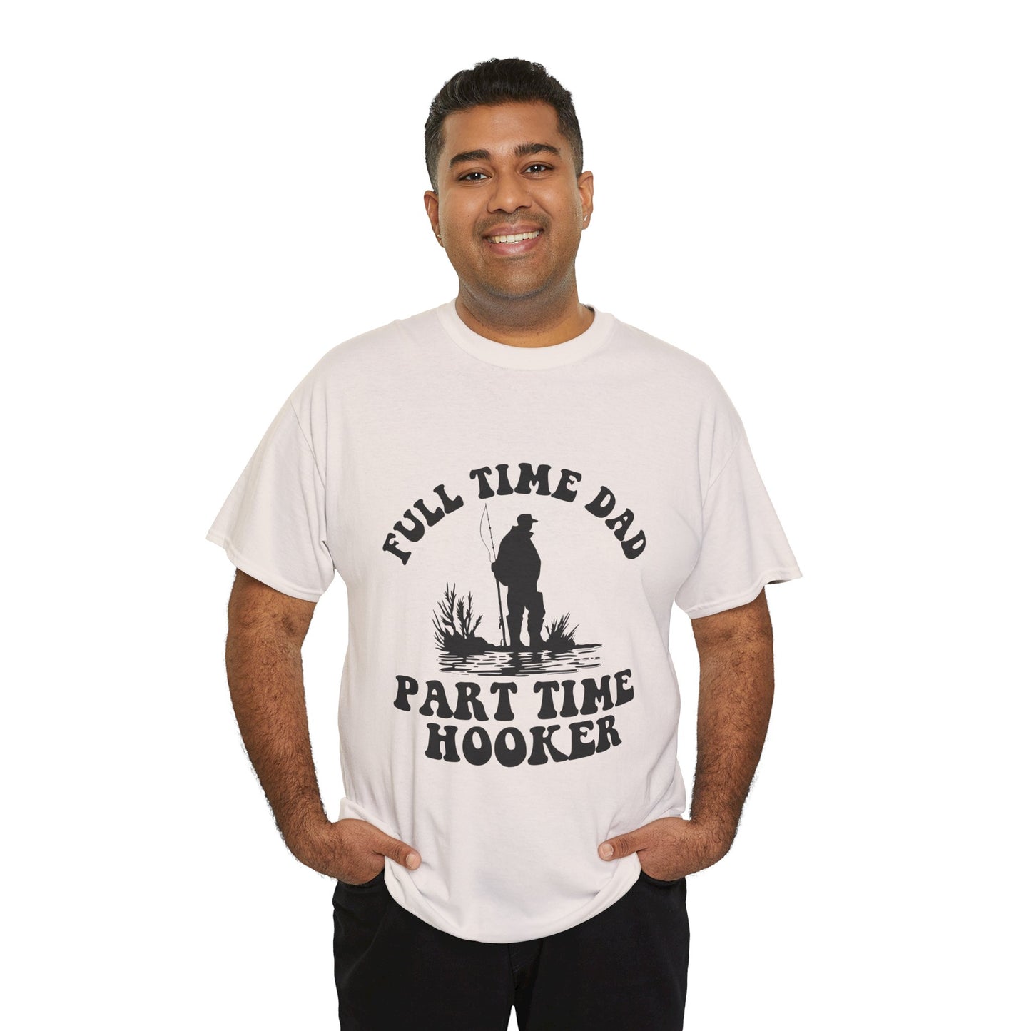 Full Time Dad Unisex Heavy Cotton Tee