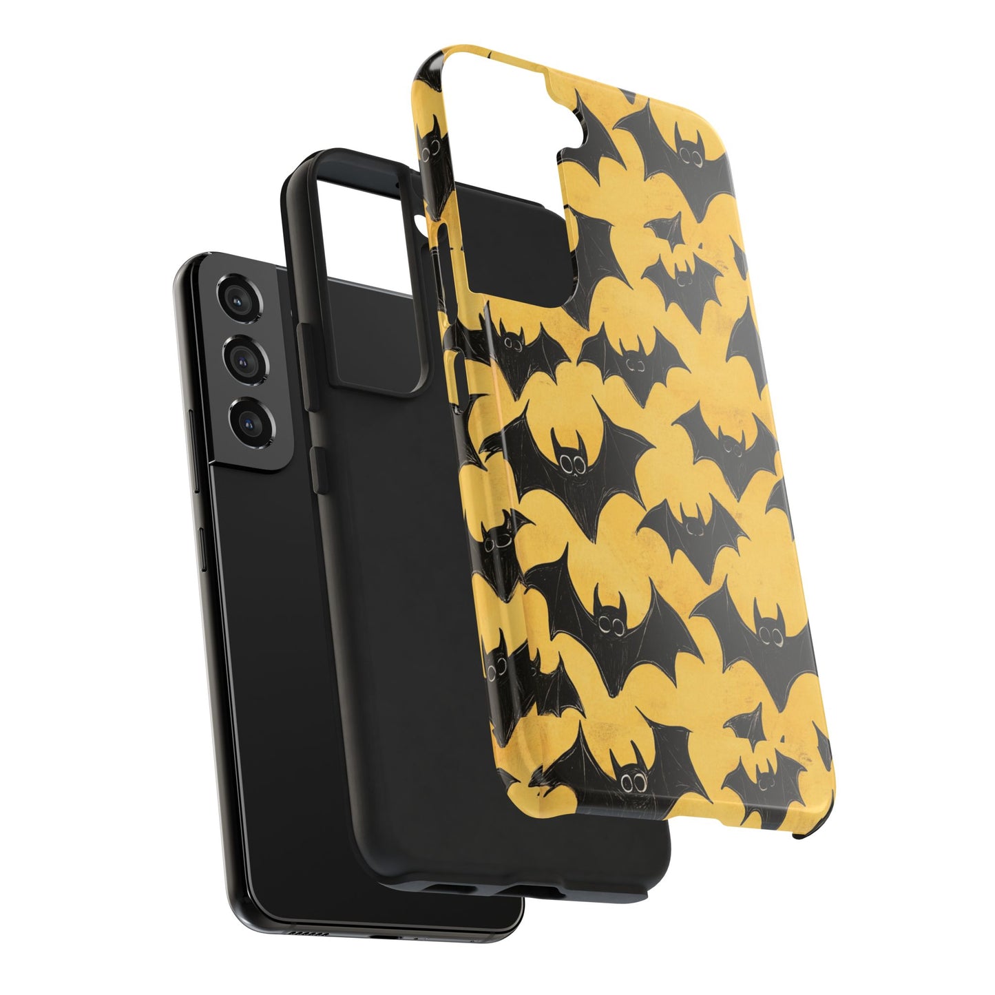 Halloween Yellow Bats Tough Phone Cases
