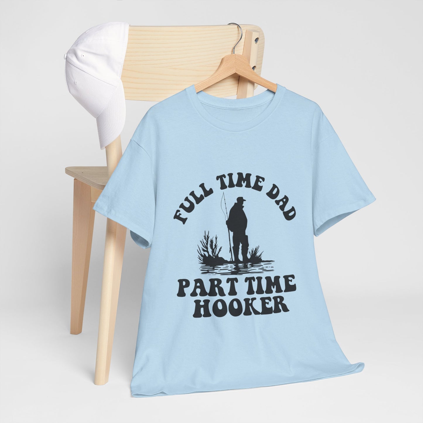Full Time Dad Unisex Heavy Cotton Tee