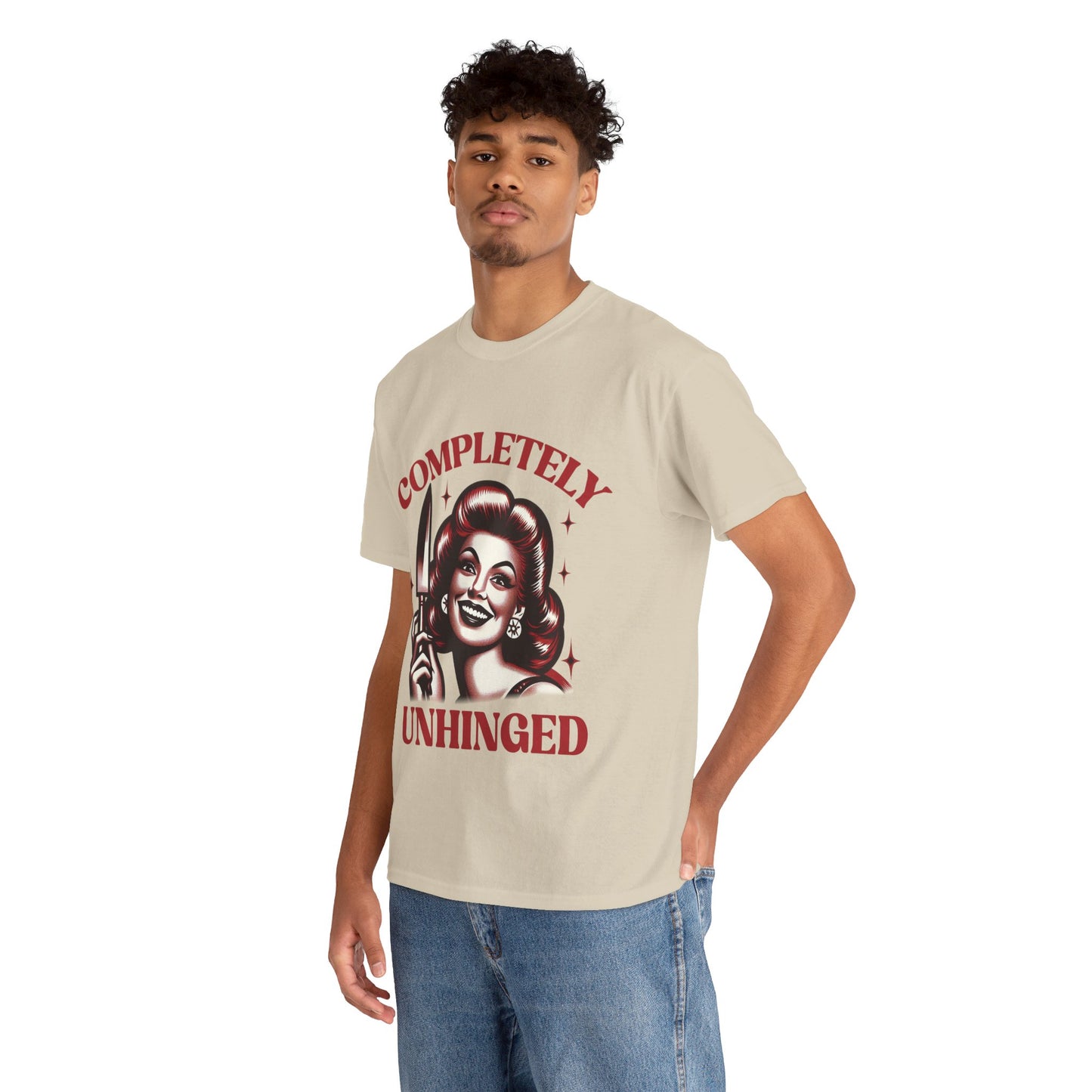 Completely Unhinged Unisex Heavy Cotton Tee