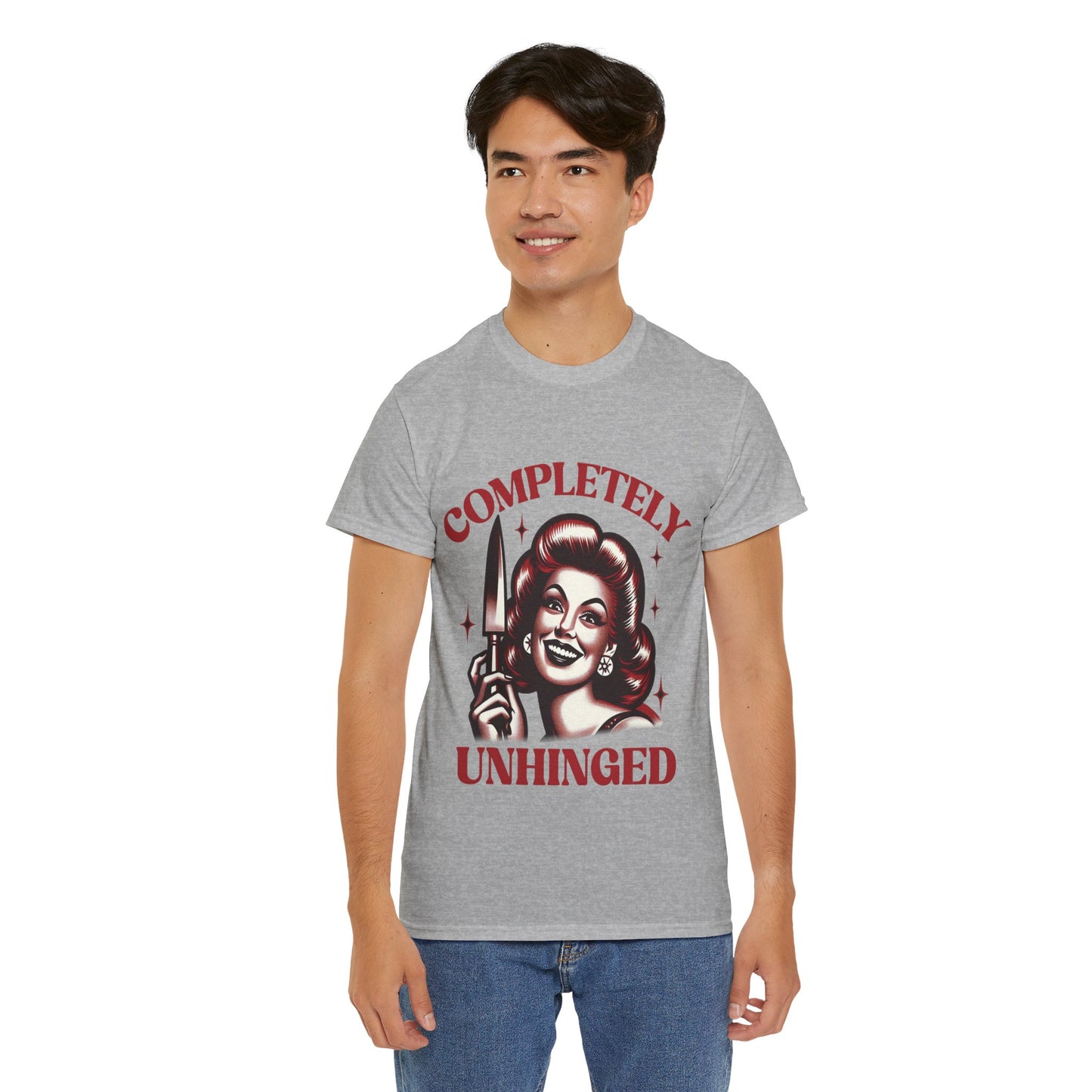 Completely Unhinged Unisex Heavy Cotton Tee