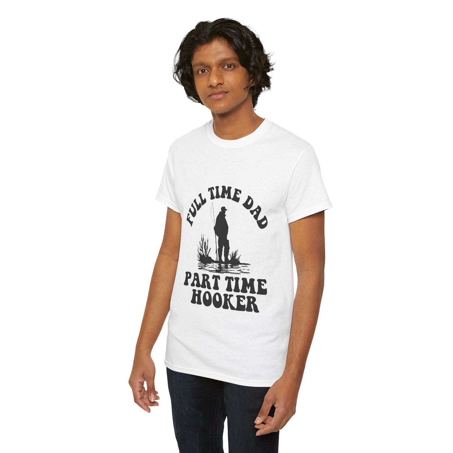 Full Time Dad Unisex Heavy Cotton Tee