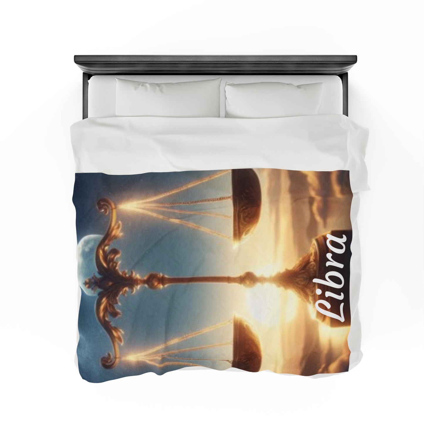 Libra Zodiac Sign Velveteen Plush Blanket