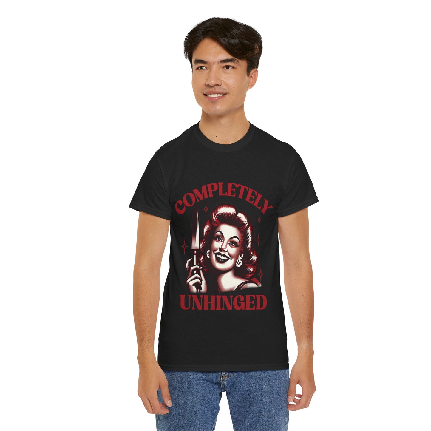 Completely Unhinged Unisex Heavy Cotton Tee