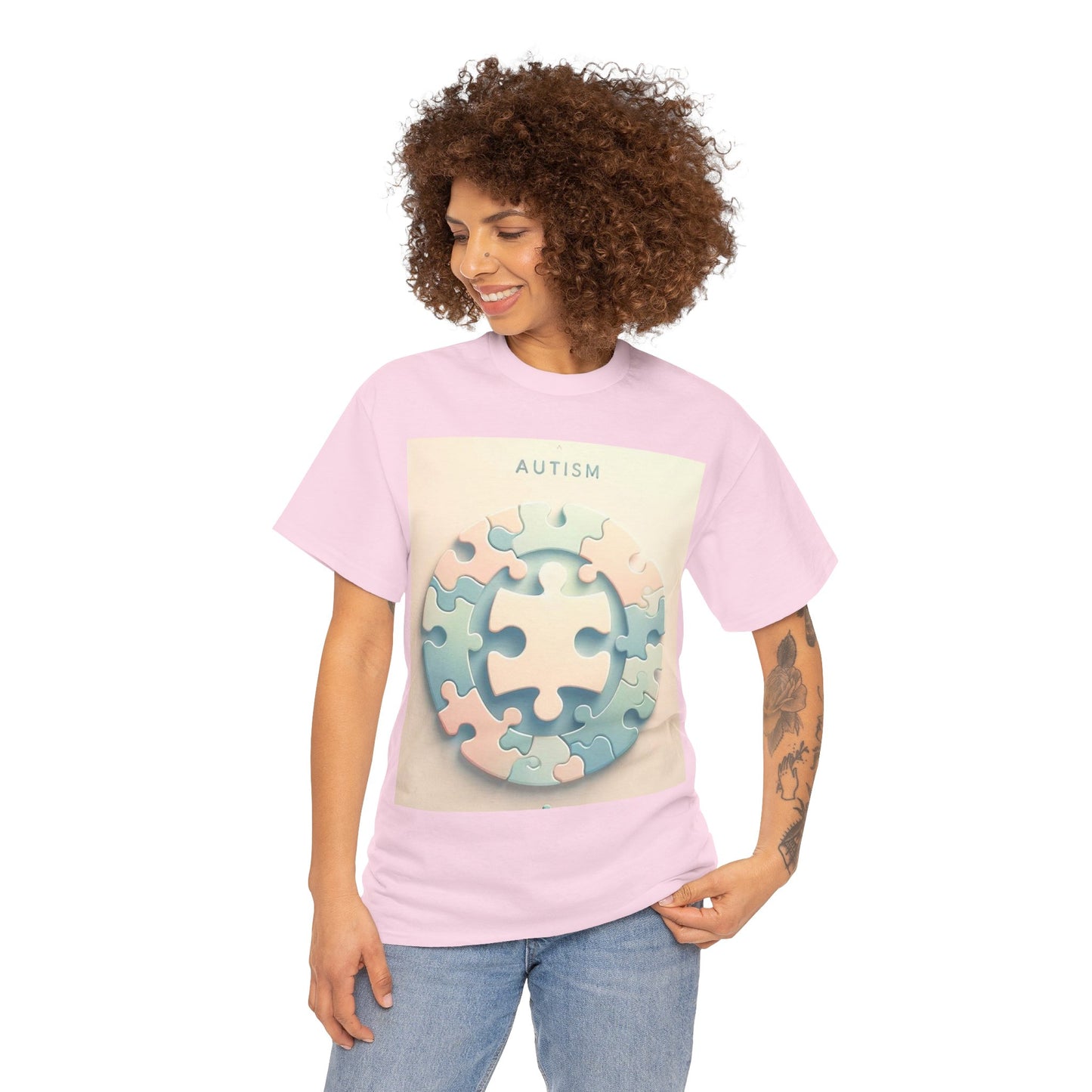 Autism Circle Unisex Heavy Cotton Tee