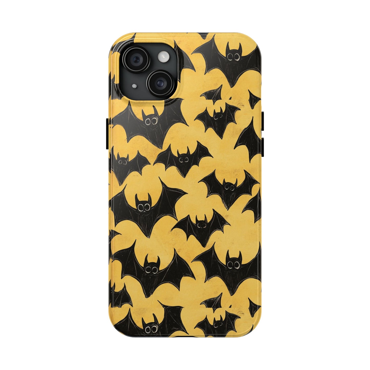 Halloween Yellow Bats Tough Phone Cases