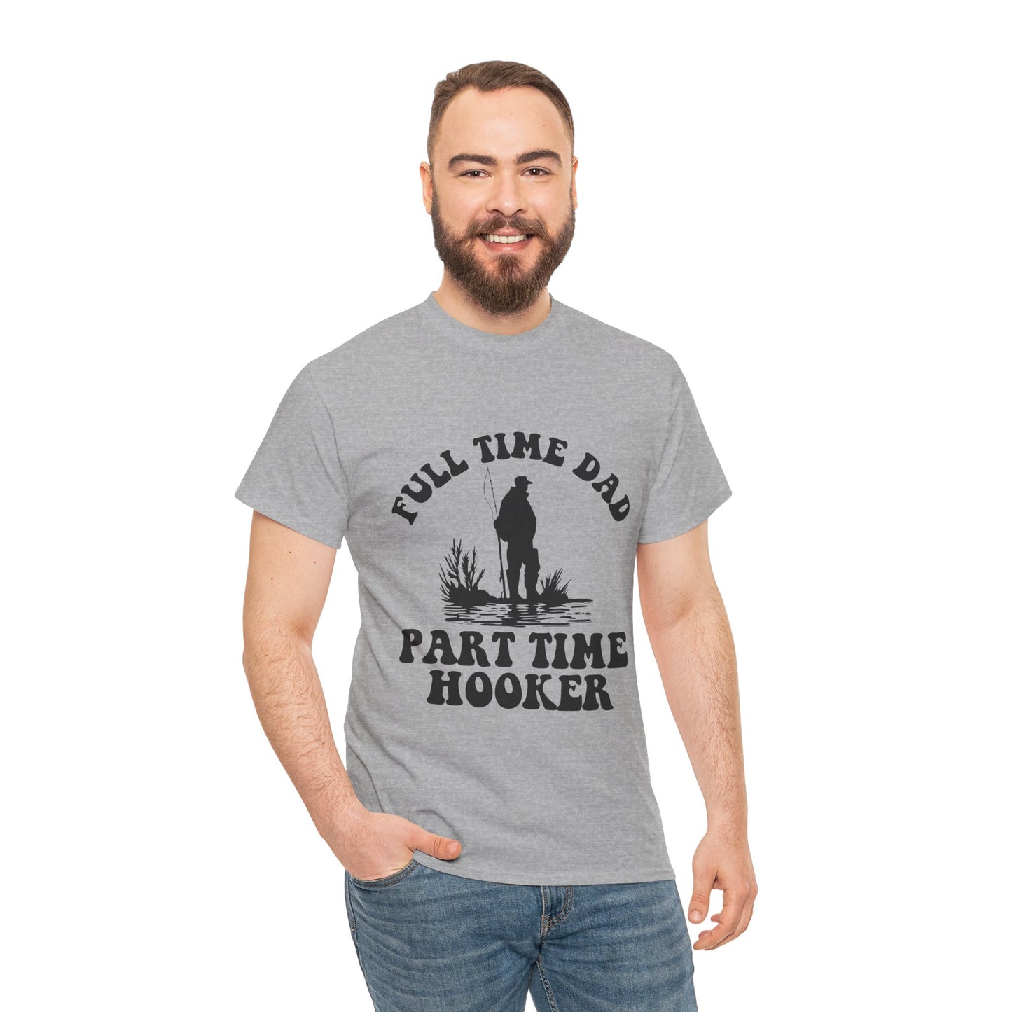 Full Time Dad Unisex Heavy Cotton Tee