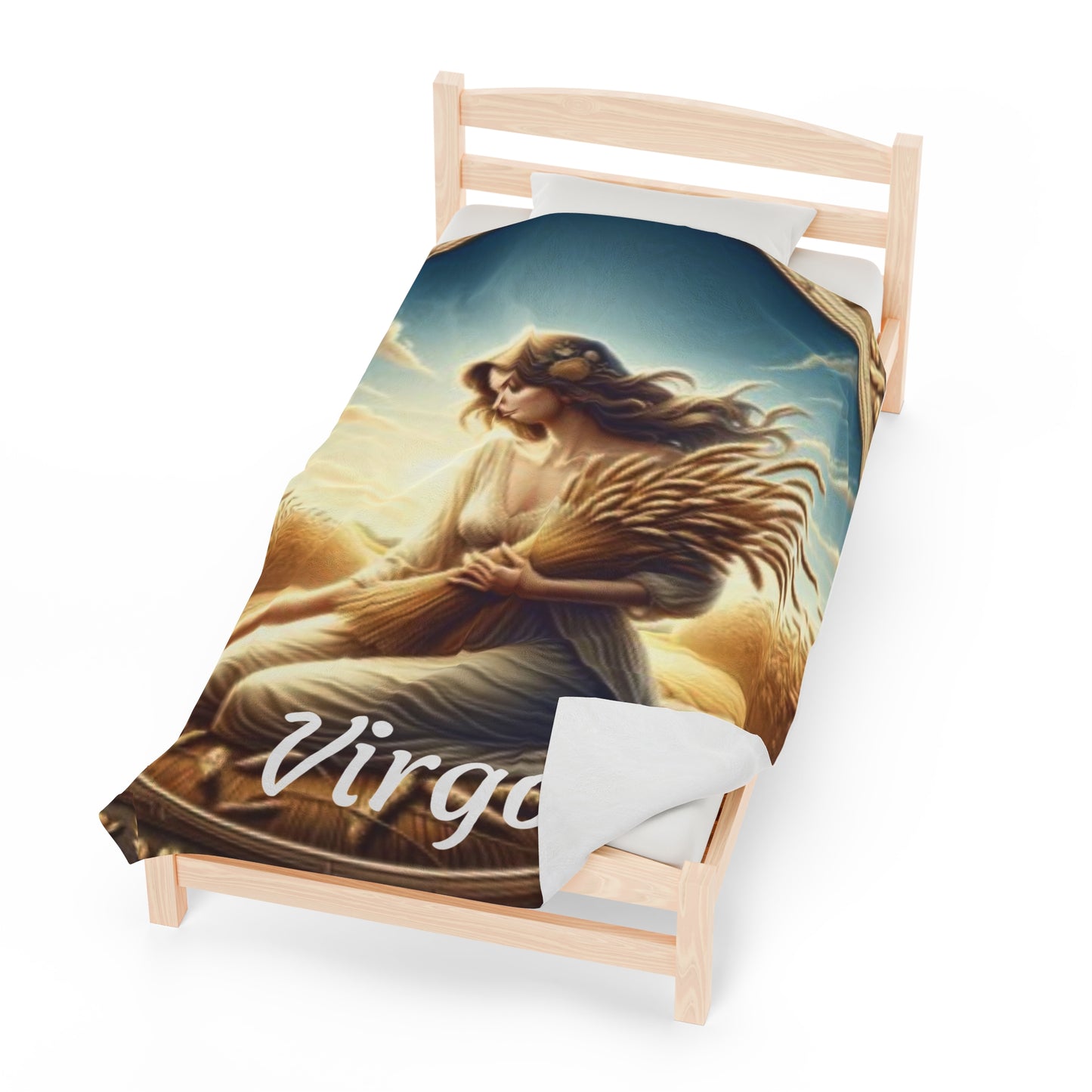 Virgo Zodiac Sign Velveteen Plush Blanket
