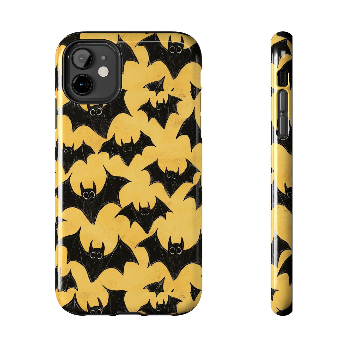 Halloween Yellow Bats Tough Phone Cases