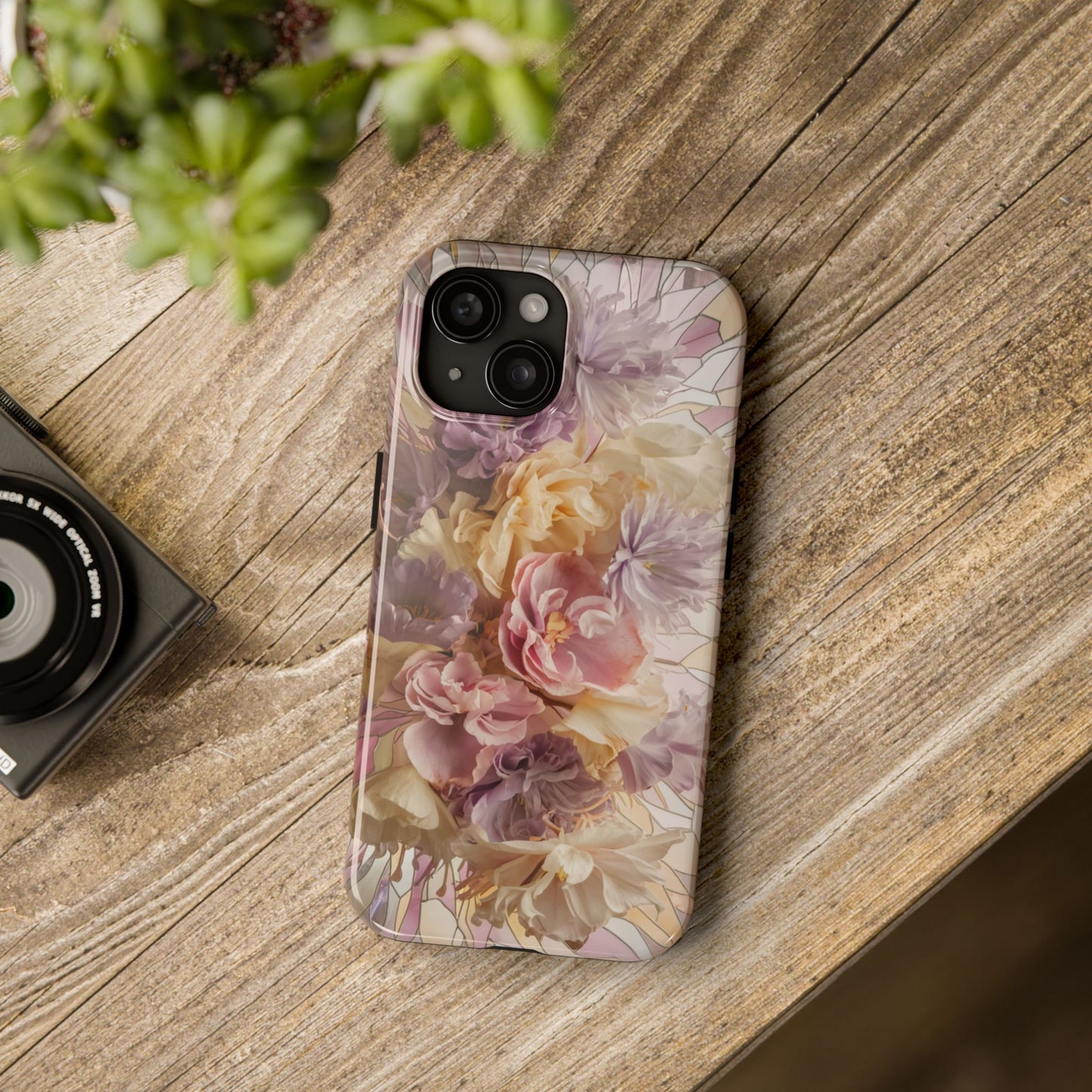 Floral Tough Phone Case - Elegant Flower Design for Stylish Protection