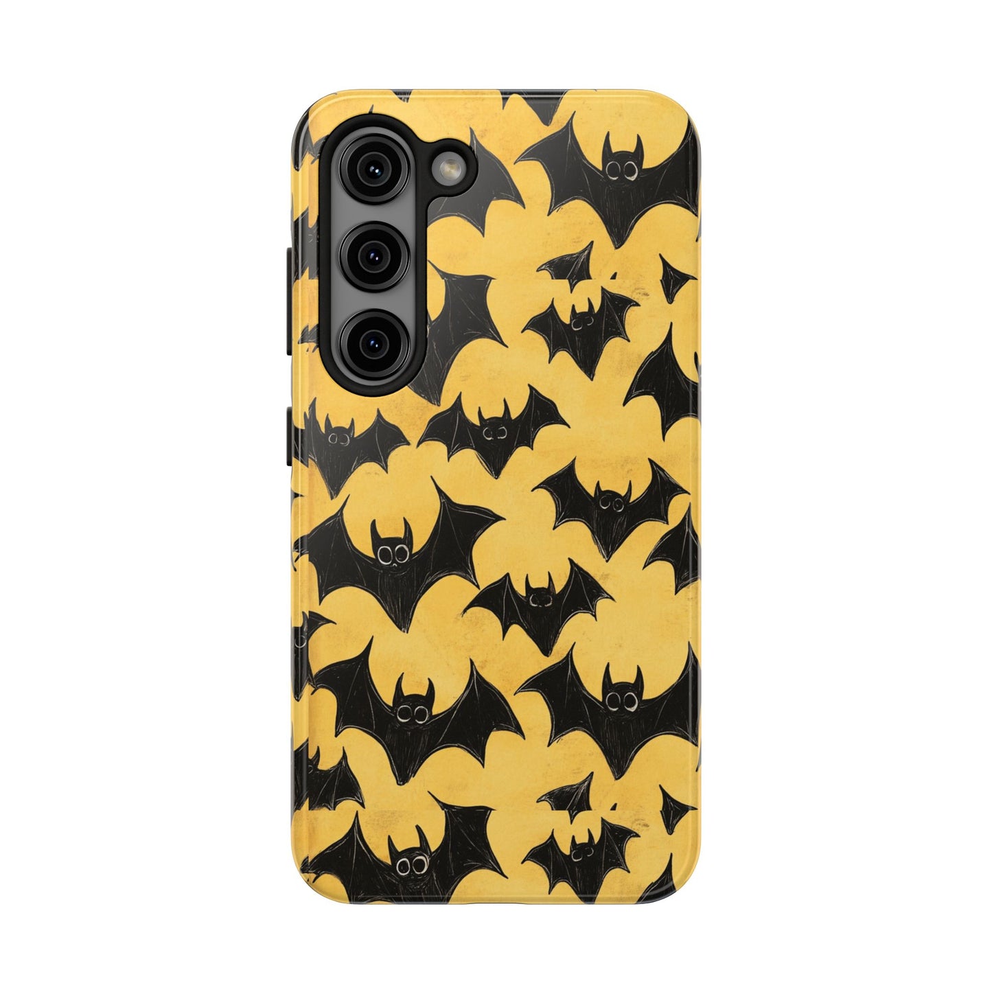 Halloween Yellow Bats Tough Phone Cases