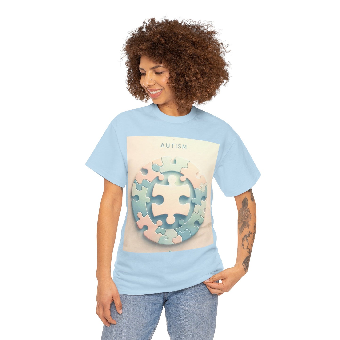 Autism Circle Unisex Heavy Cotton Tee