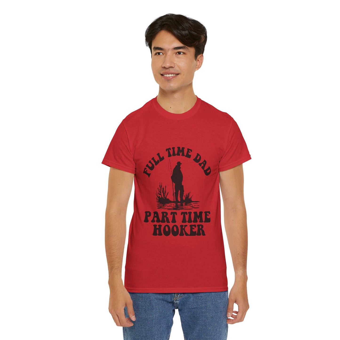 Full Time Dad Unisex Heavy Cotton Tee
