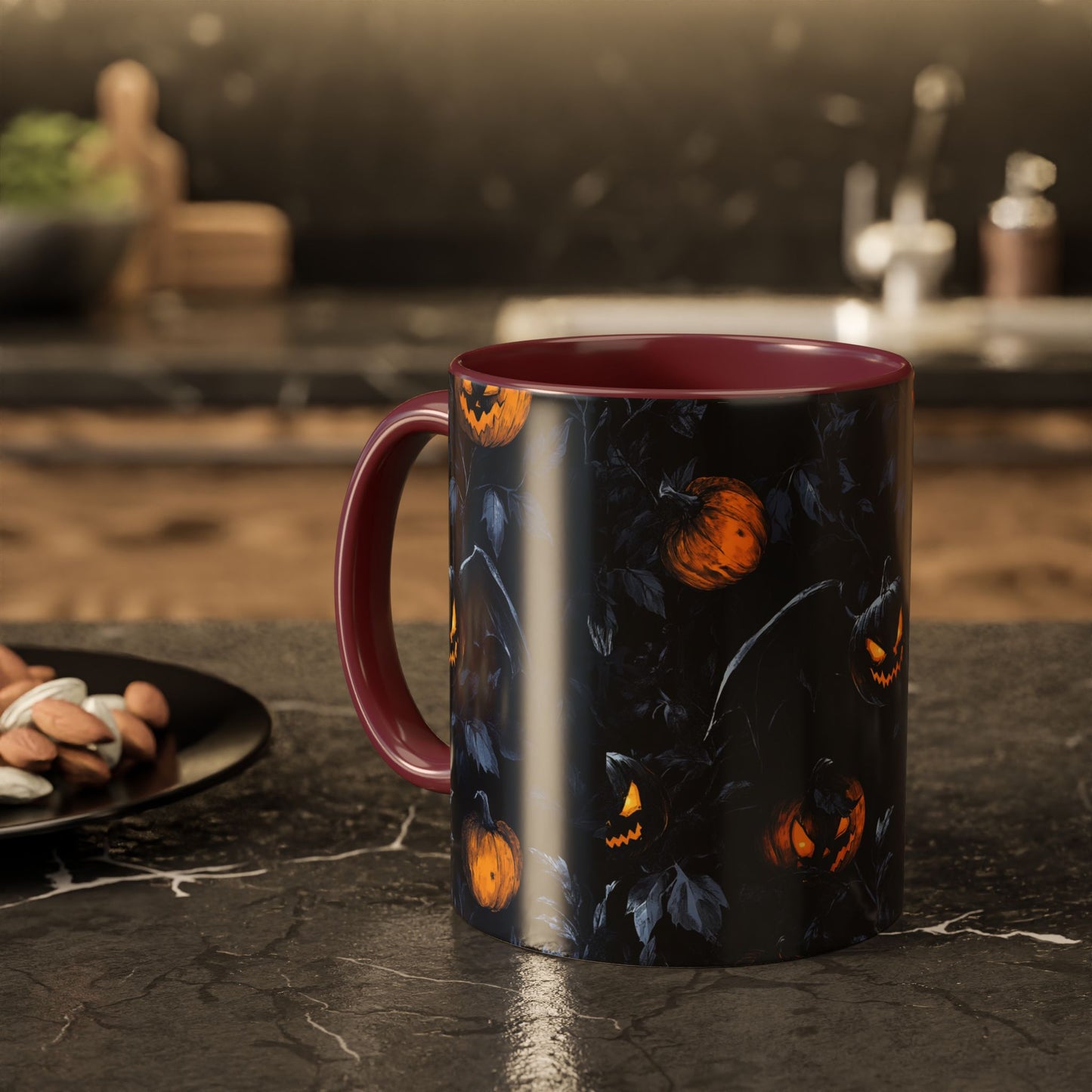 Scary Nights Halloween Colorful Mugs, 11oz