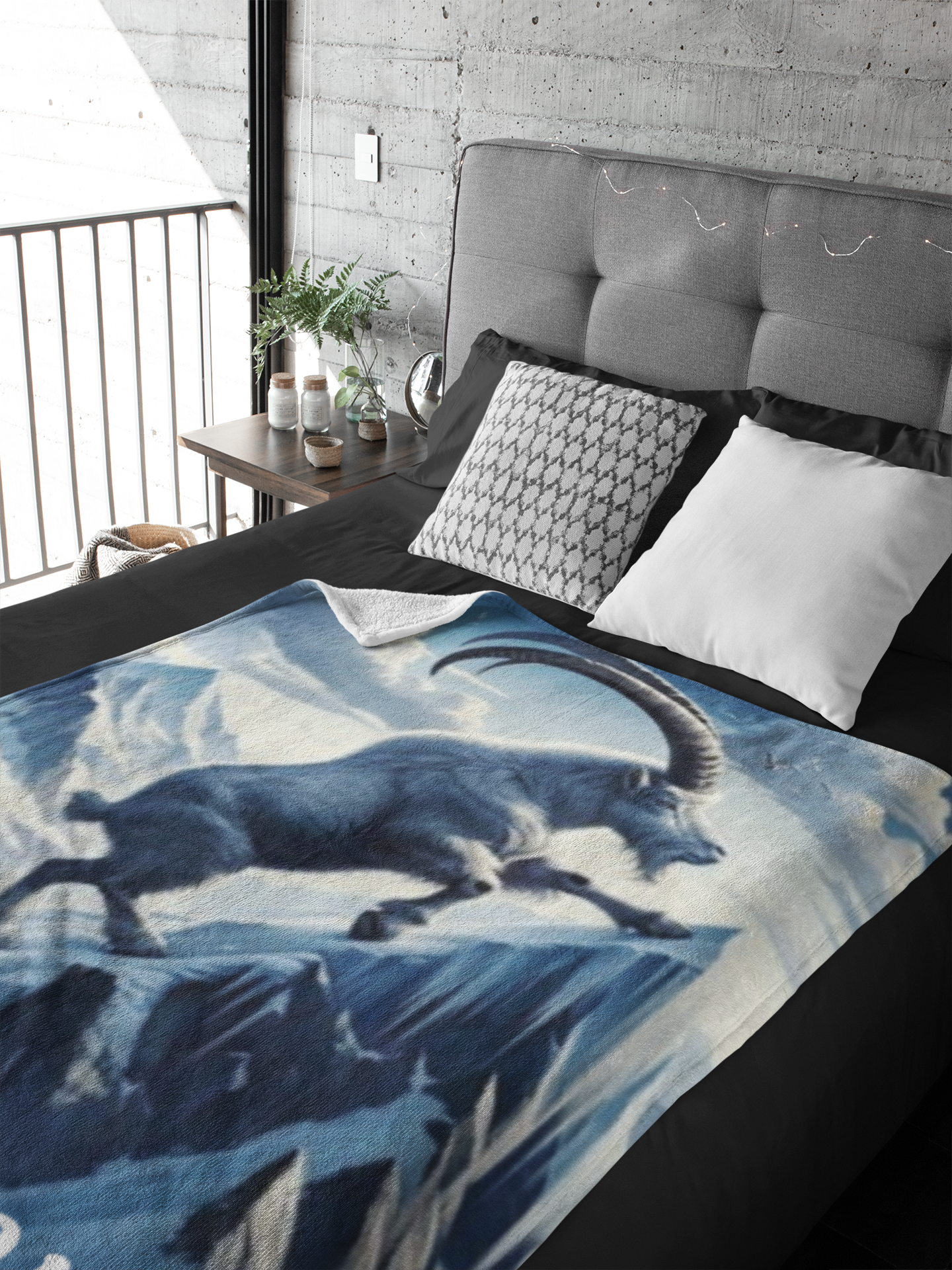 Capricorn Zodiac Sign Velveteen Plush Blanket