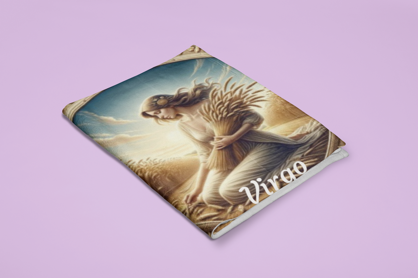 Virgo Zodiac Sign Velveteen Plush Blanket