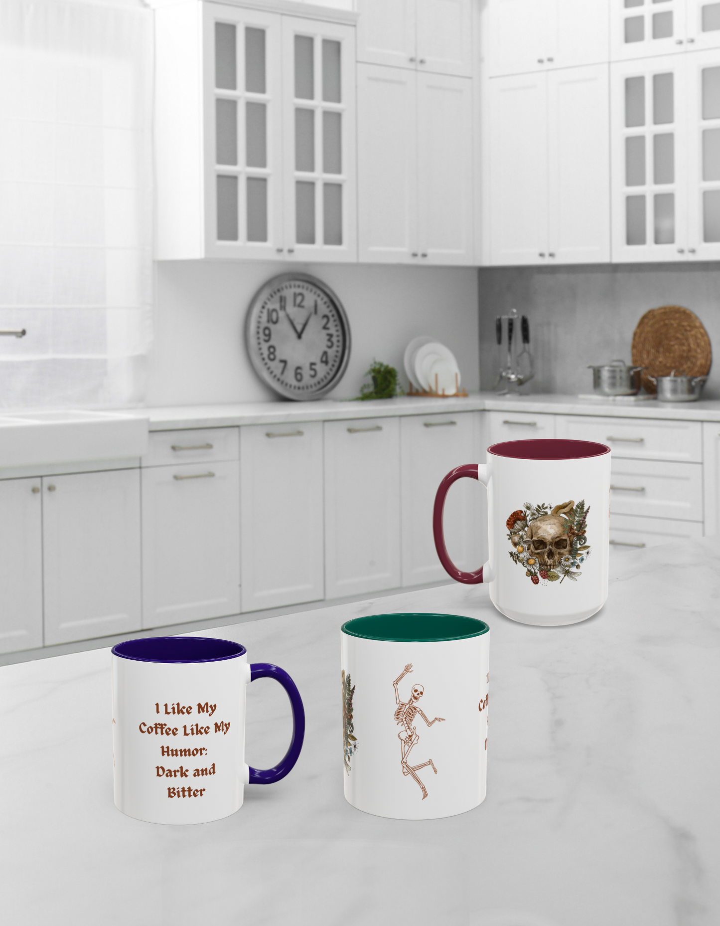 I Like My Coffee Like My Humor: Dark and Bitter Colorful Mugs