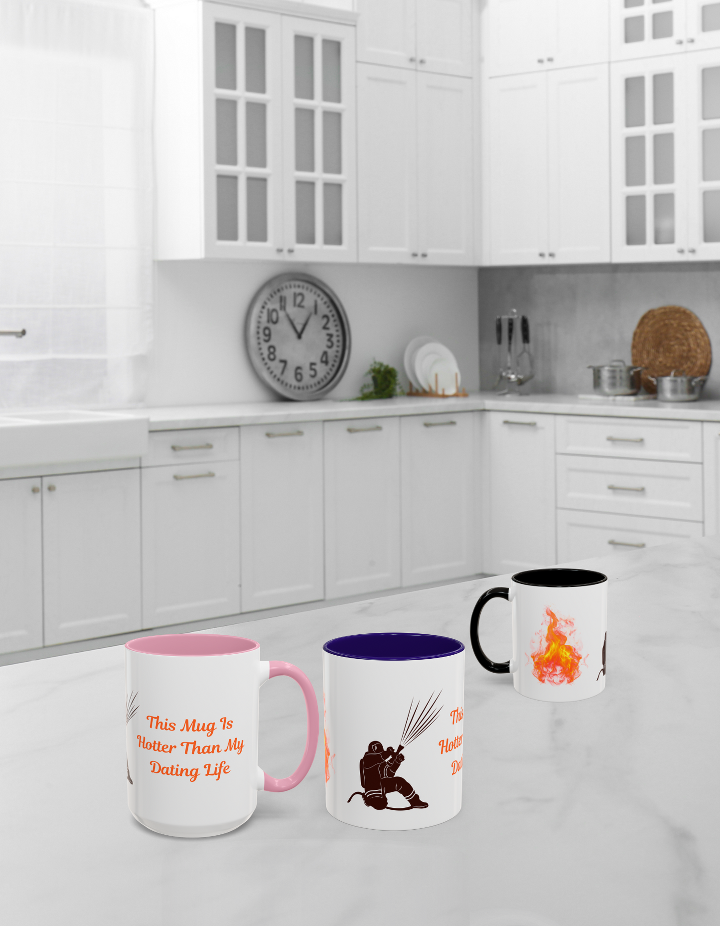 This Mug Is Hotter Than My Dating Life Colorful Mugs (11oz, 15oz)