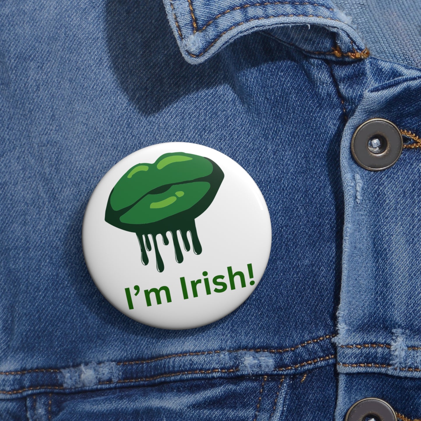 Irish Kiss Pin Buttons - Celebrate St. Patrick's Day