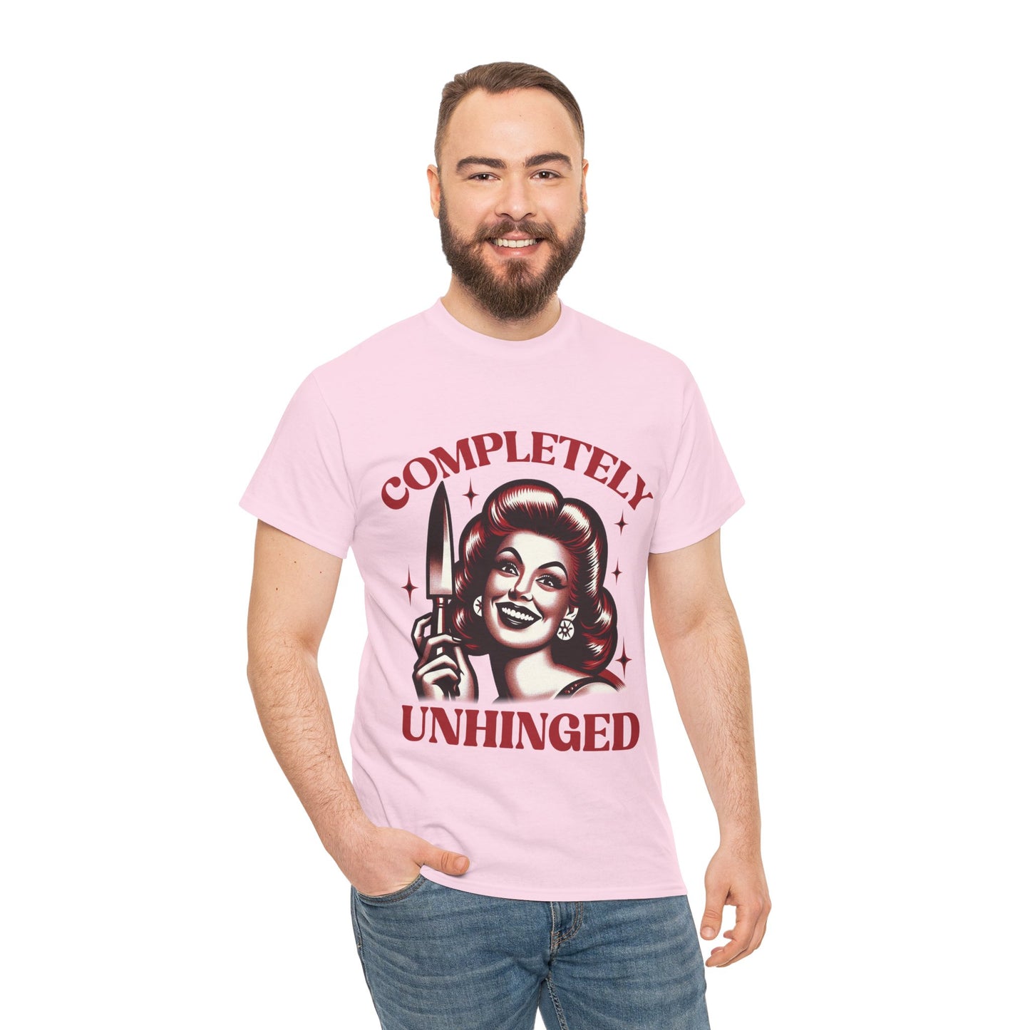 Completely Unhinged Unisex Heavy Cotton Tee