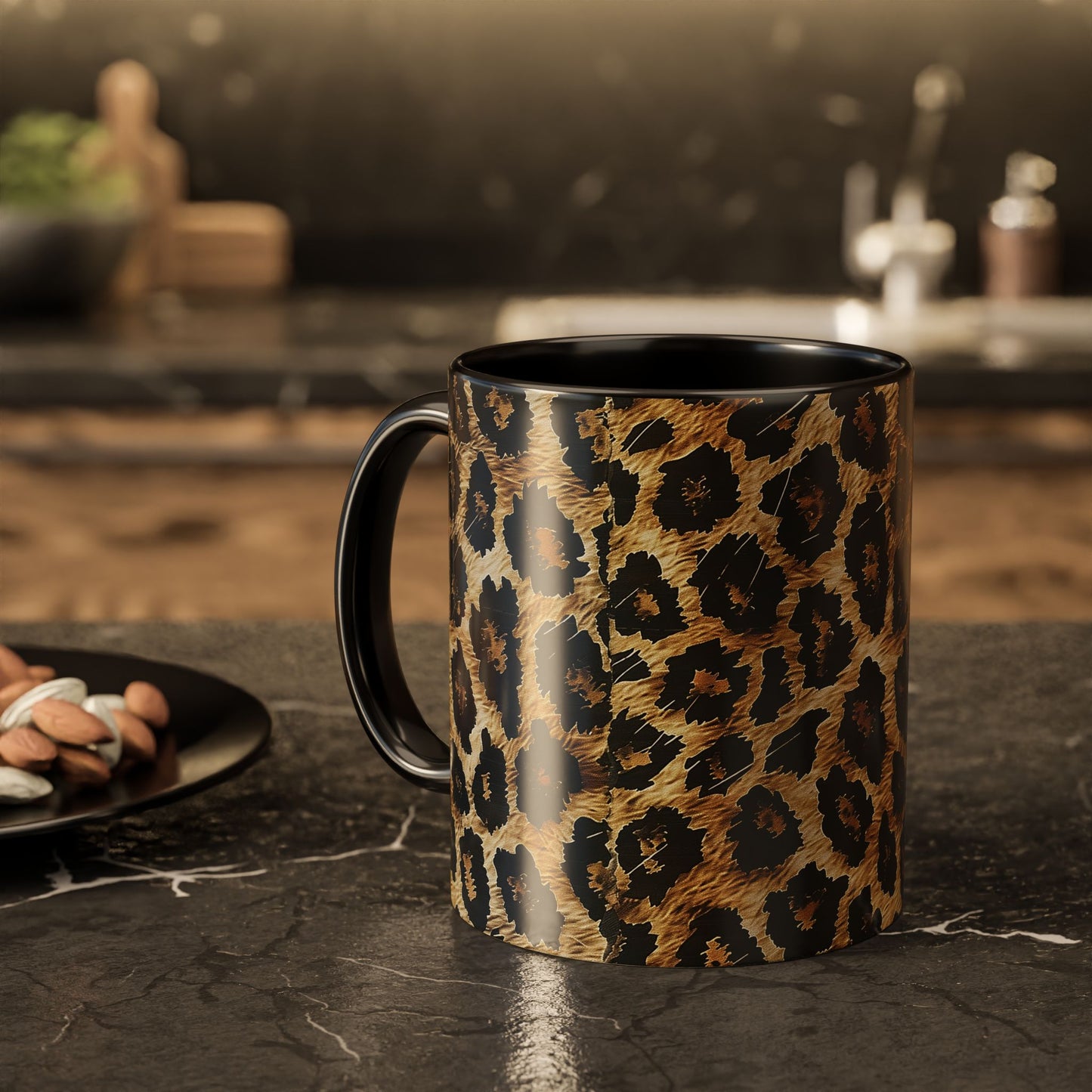 Leopard Print Colorful Mugs, 11oz