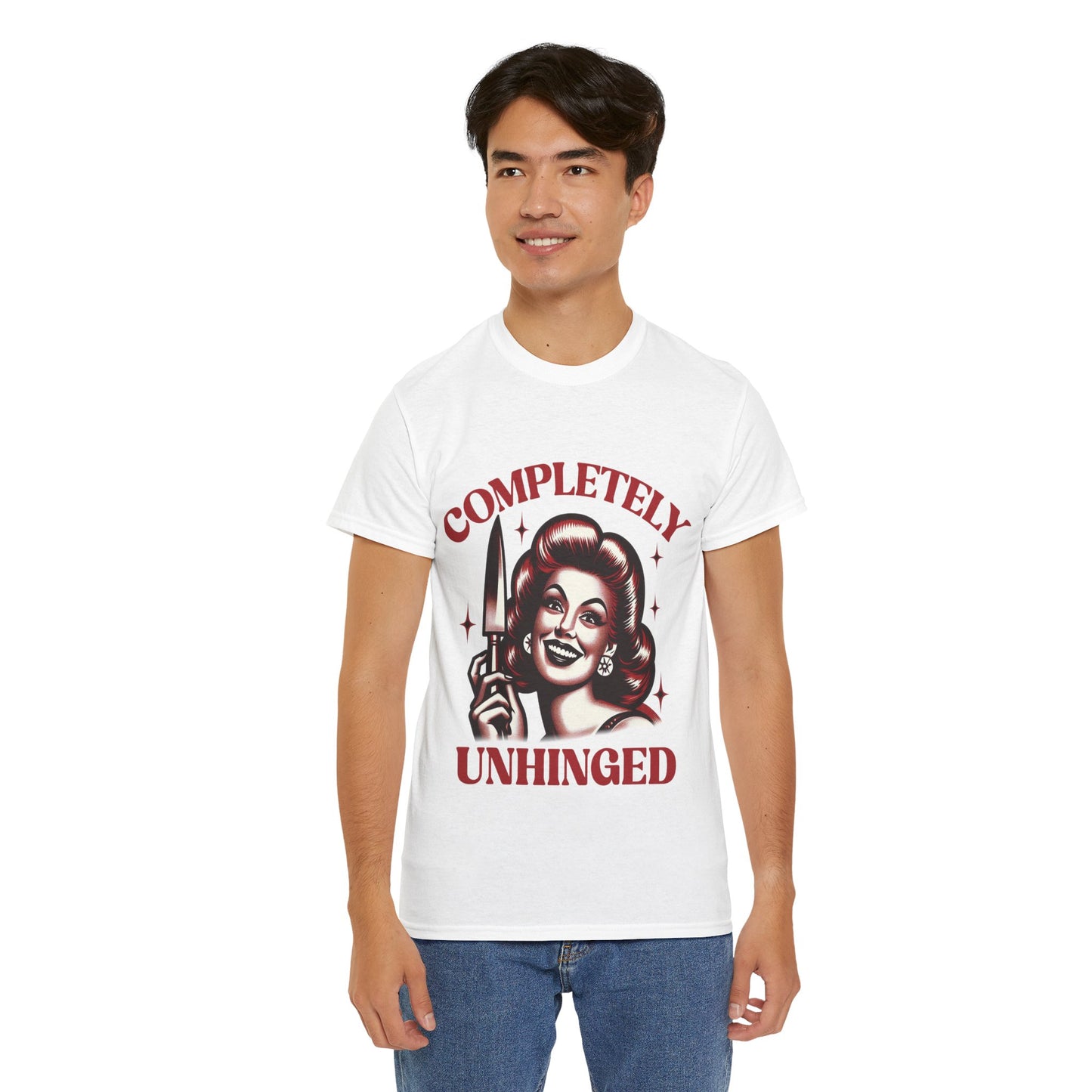 Completely Unhinged Unisex Heavy Cotton Tee