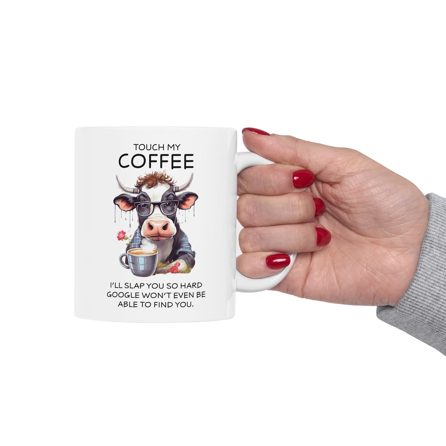 Sarcastic Cow Ceramic Mug, 11oz