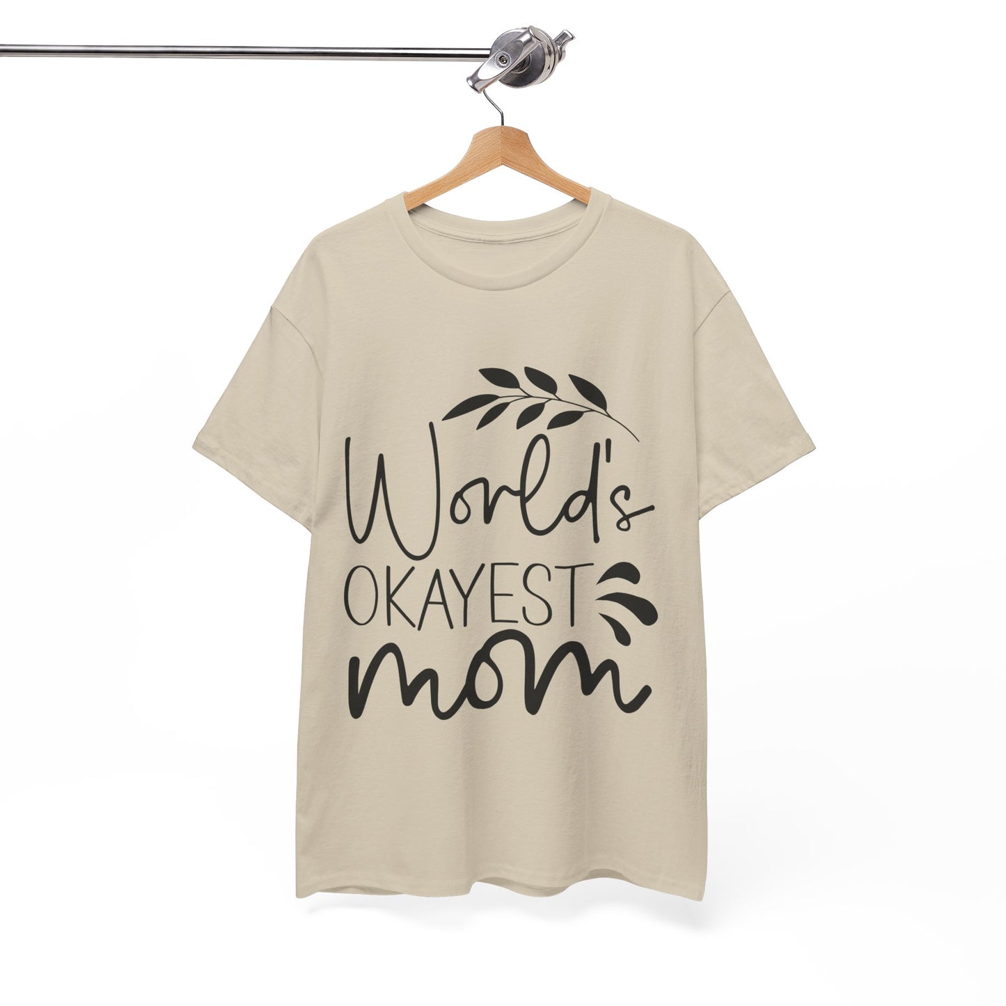 World's Okayest Mom Unisex Heavy Cotton Tee