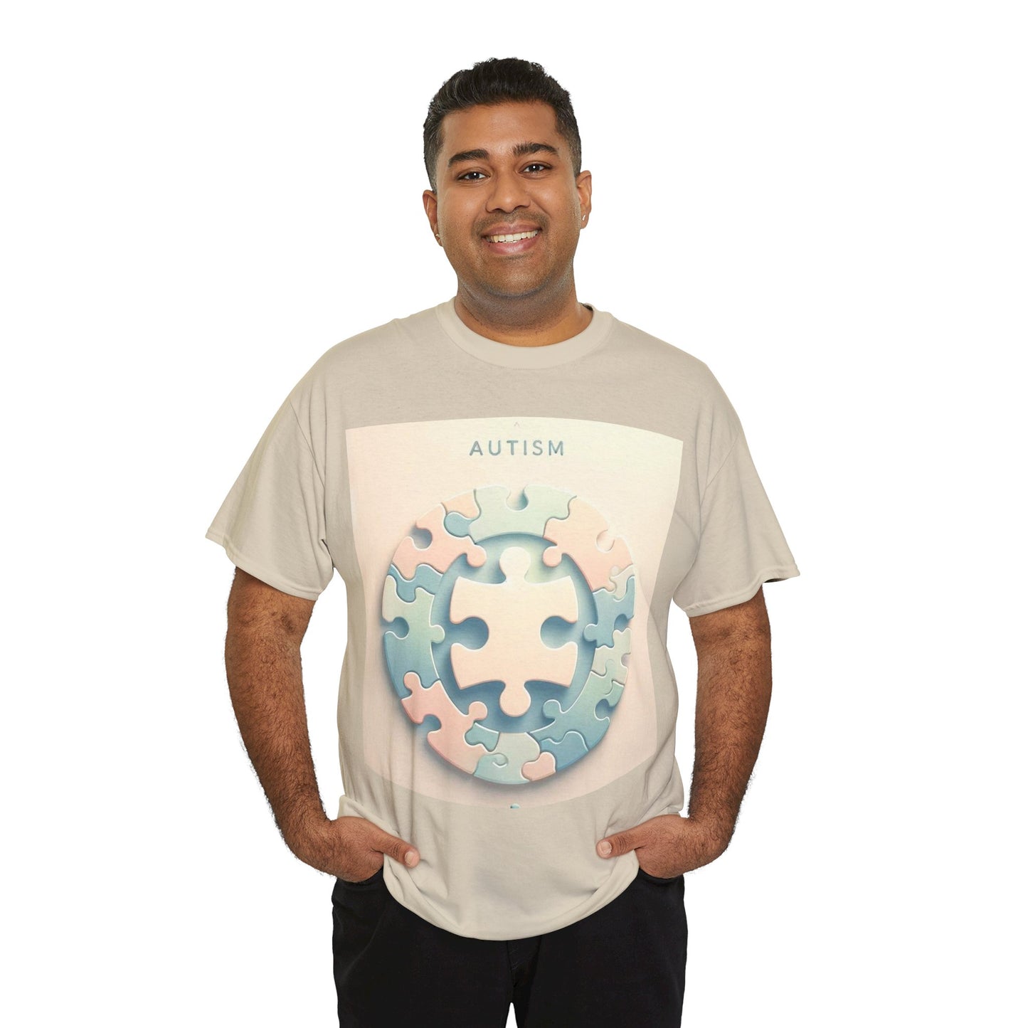 Autism Circle Unisex Heavy Cotton Tee
