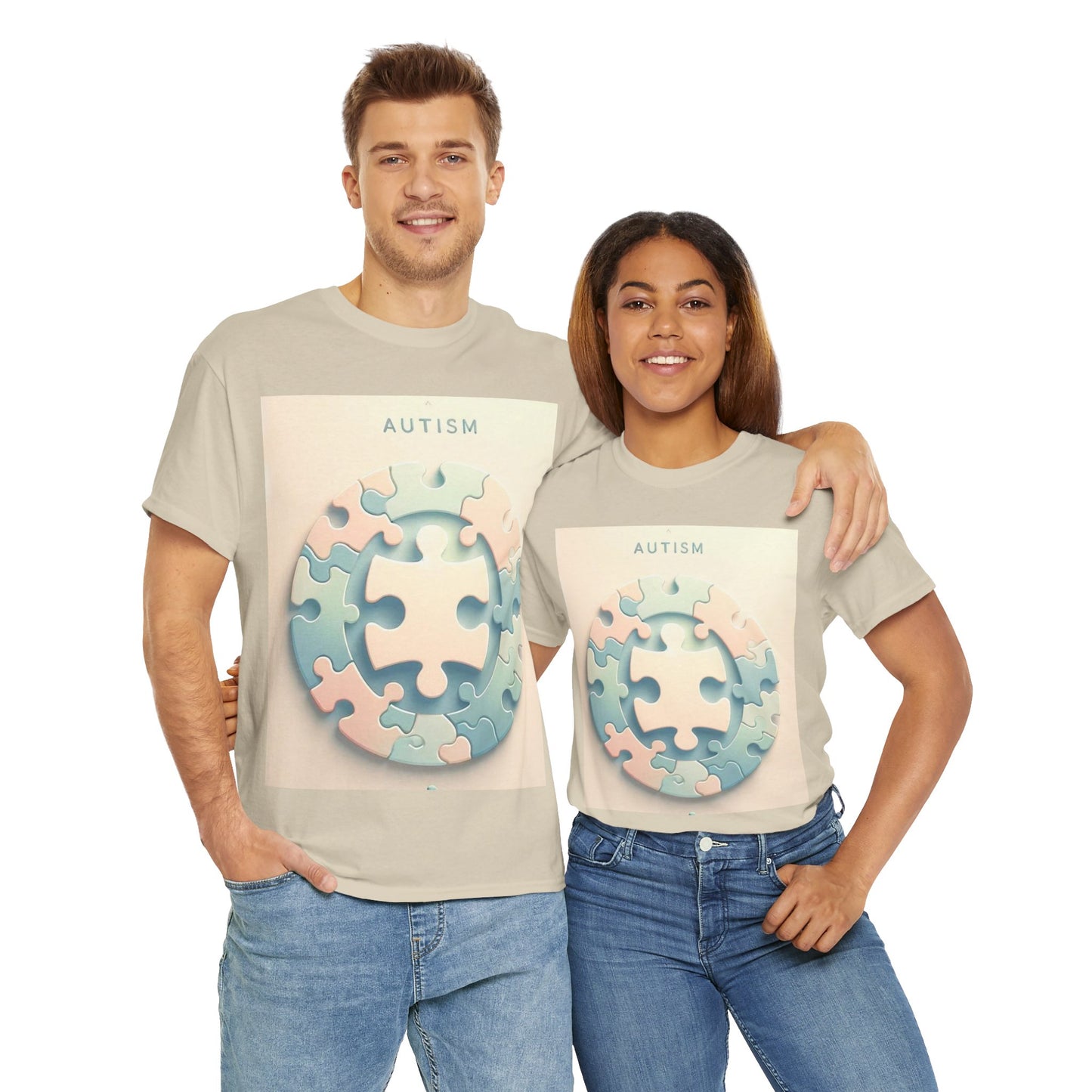 Autism Circle Unisex Heavy Cotton Tee