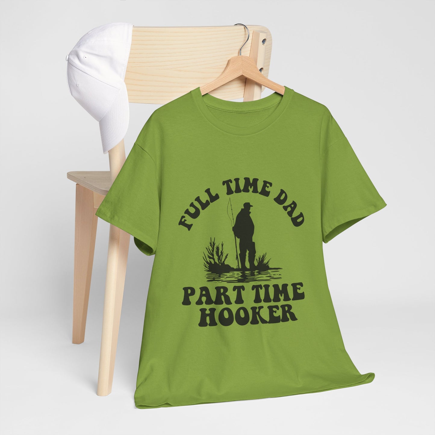 Full Time Dad Unisex Heavy Cotton Tee