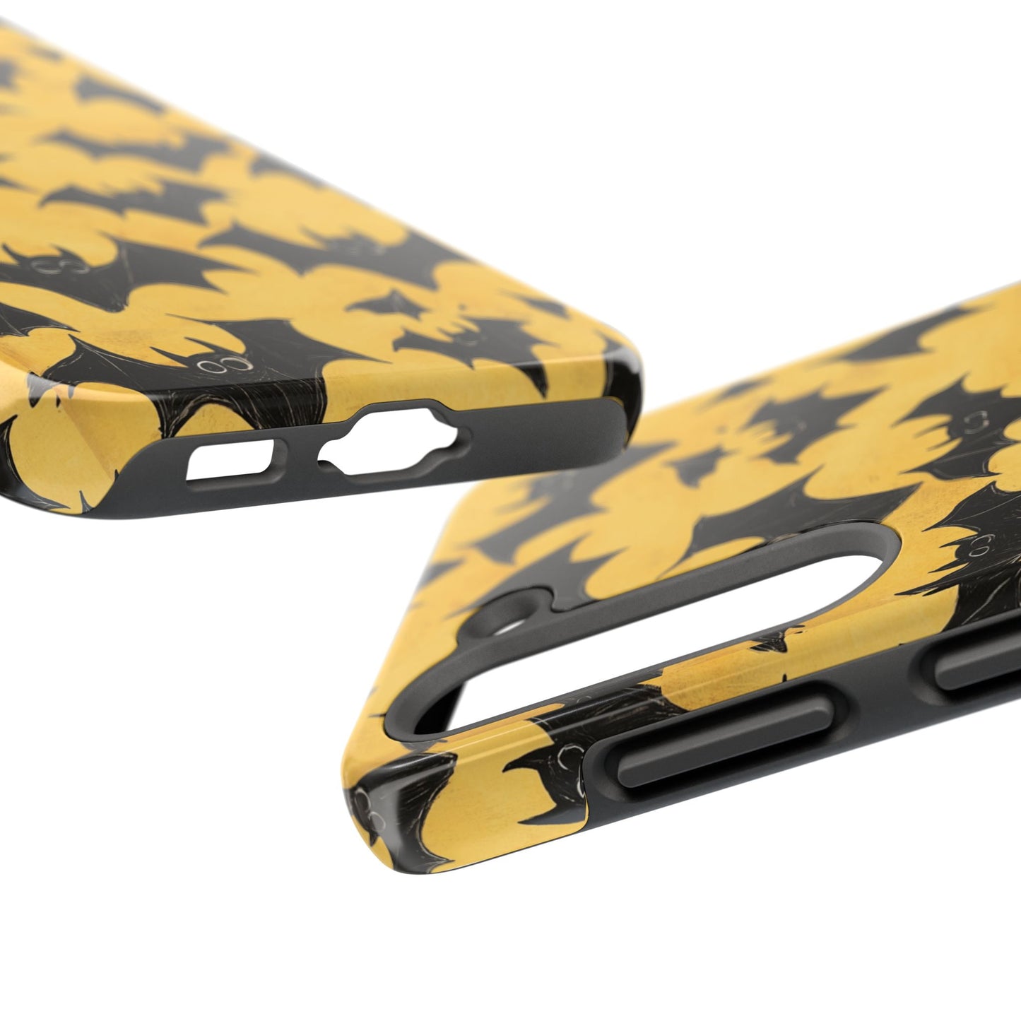 Halloween Yellow Bats Tough Phone Cases