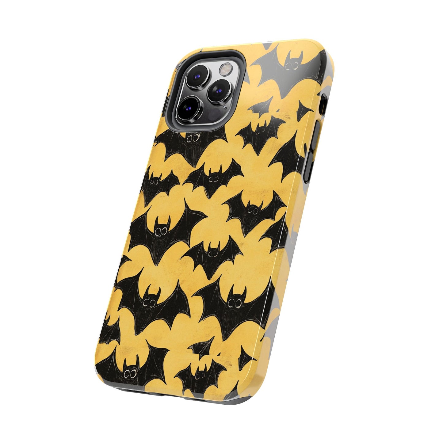Halloween Yellow Bats Tough Phone Cases