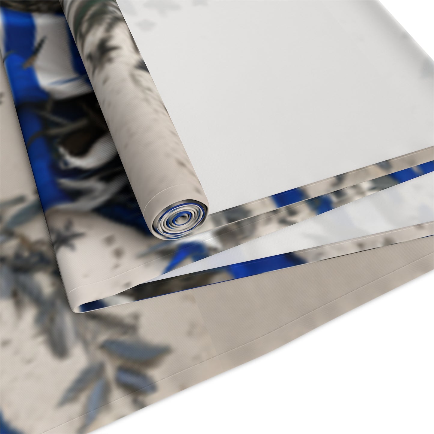 Israeli Flag Table Runner (Cotton, Poly)
