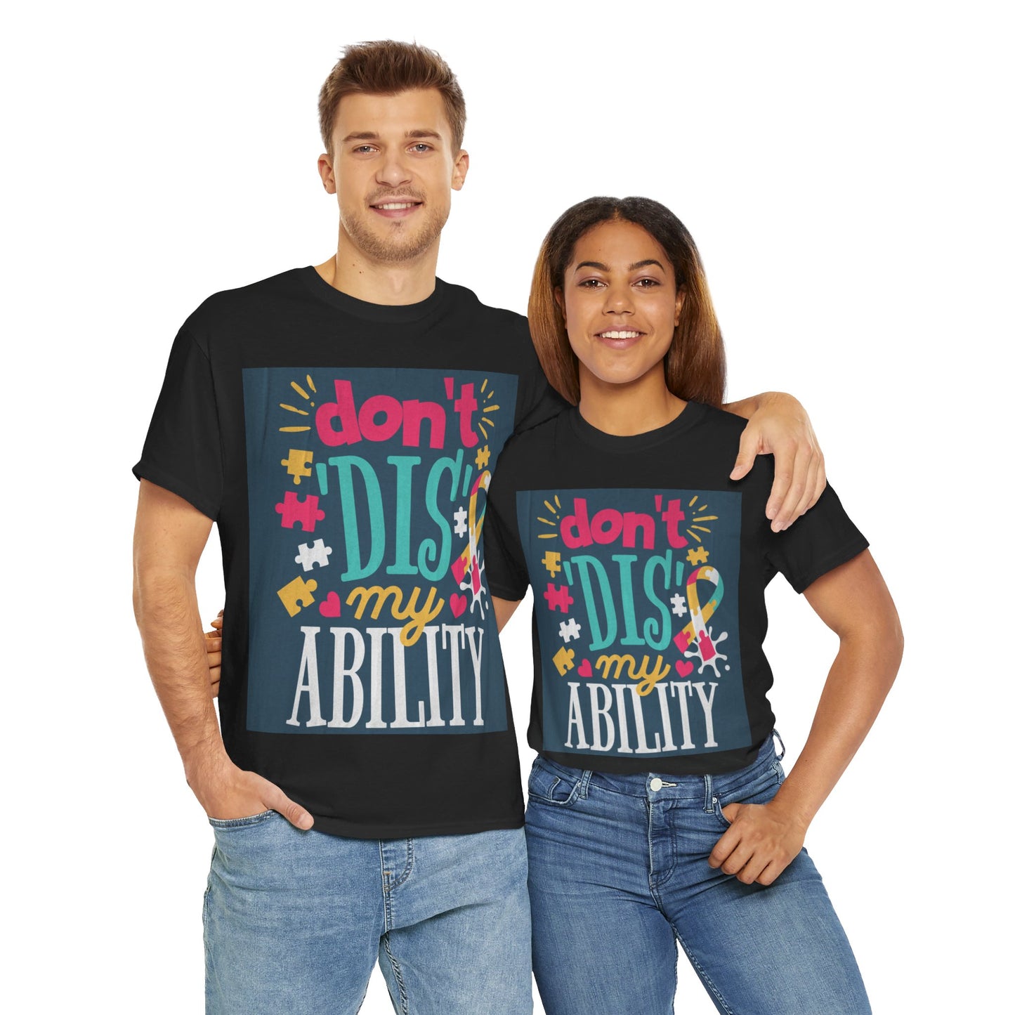 Don't Dis My Ability Unisex Heavy Cotton Tee