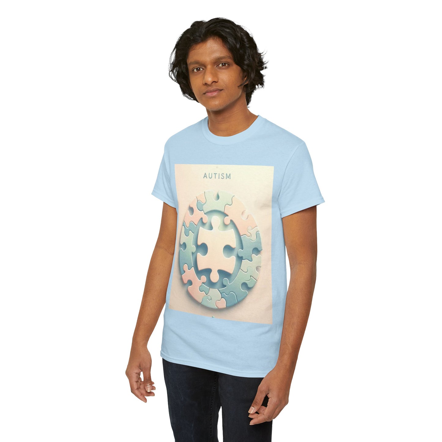 Autism Circle Unisex Heavy Cotton Tee