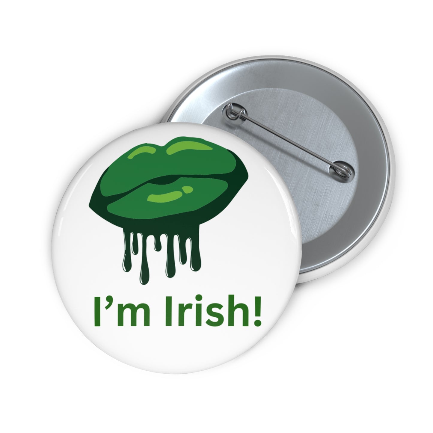 Irish Kiss Pin Buttons - Celebrate St. Patrick's Day