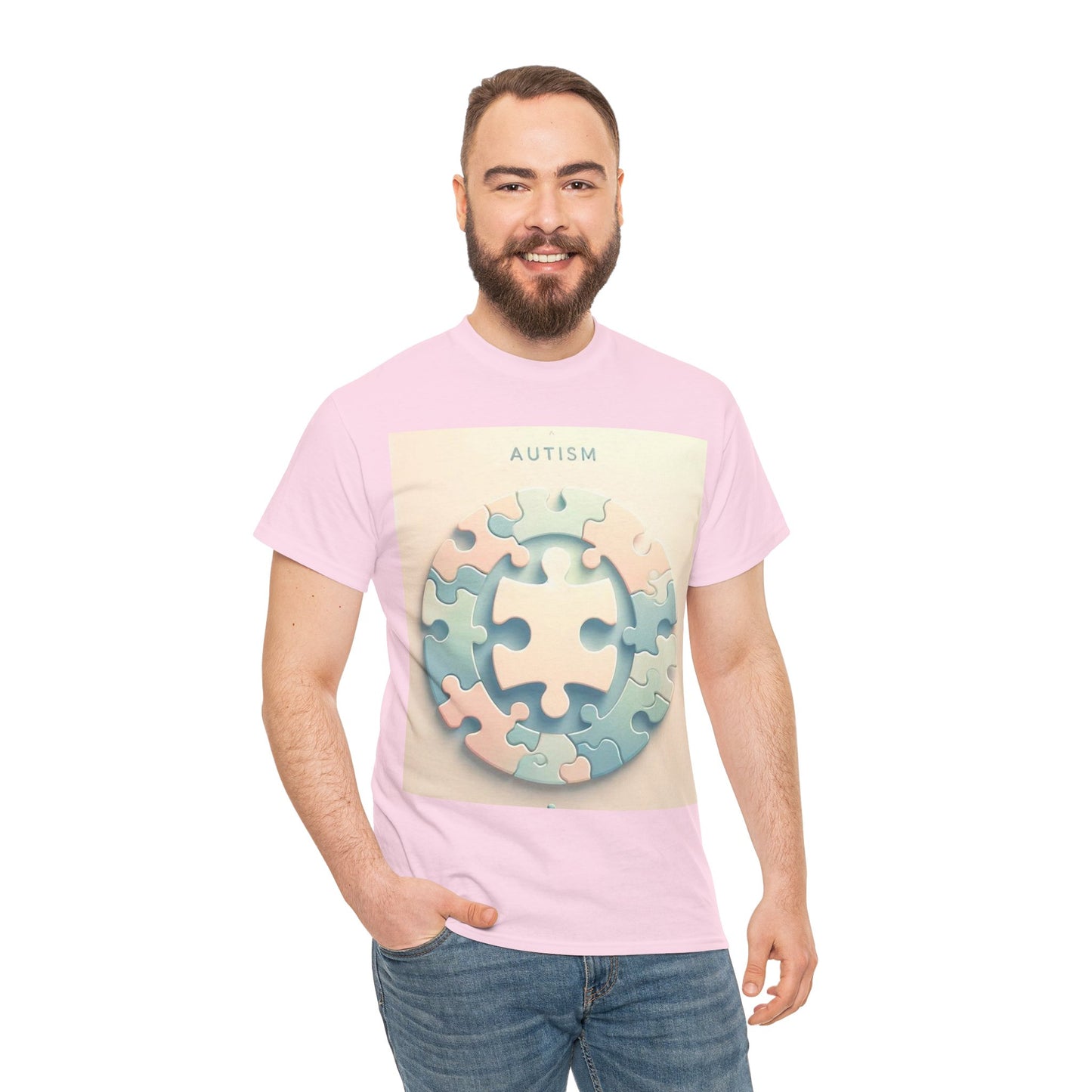 Autism Circle Unisex Heavy Cotton Tee