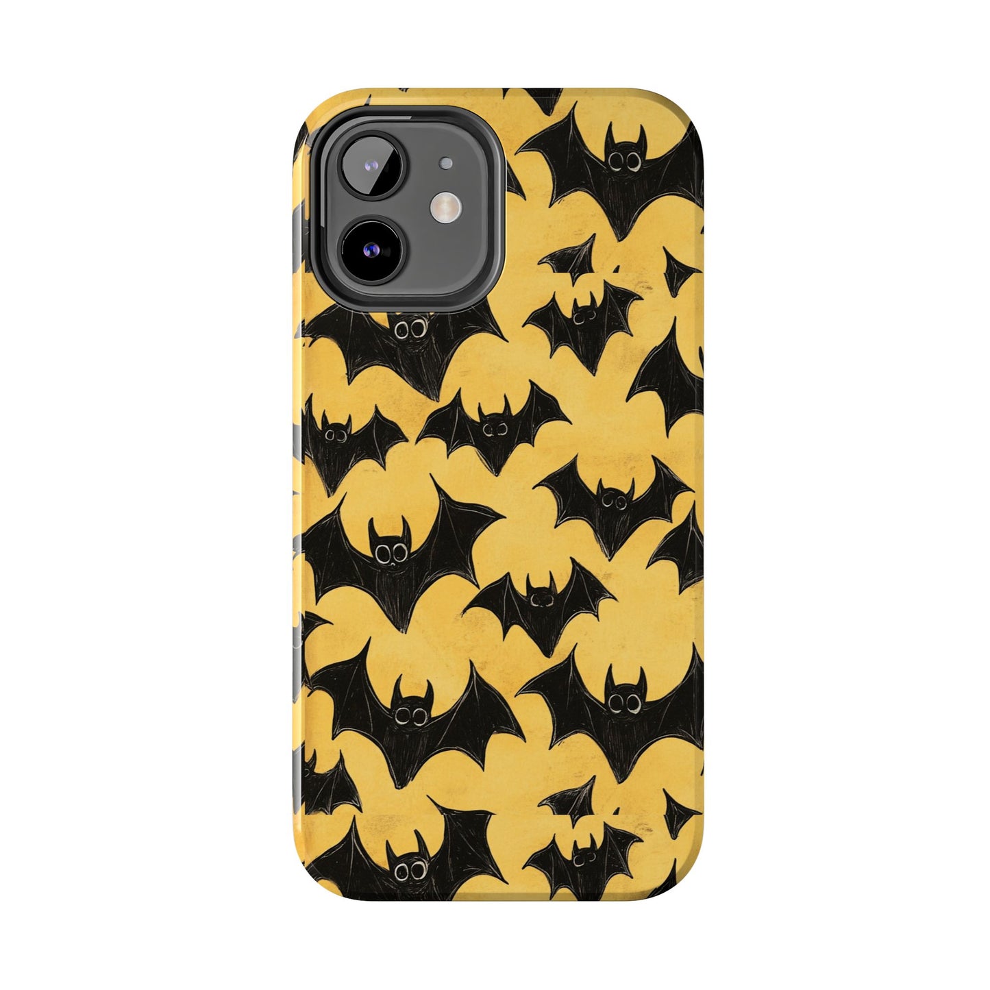Halloween Yellow Bats Tough Phone Cases