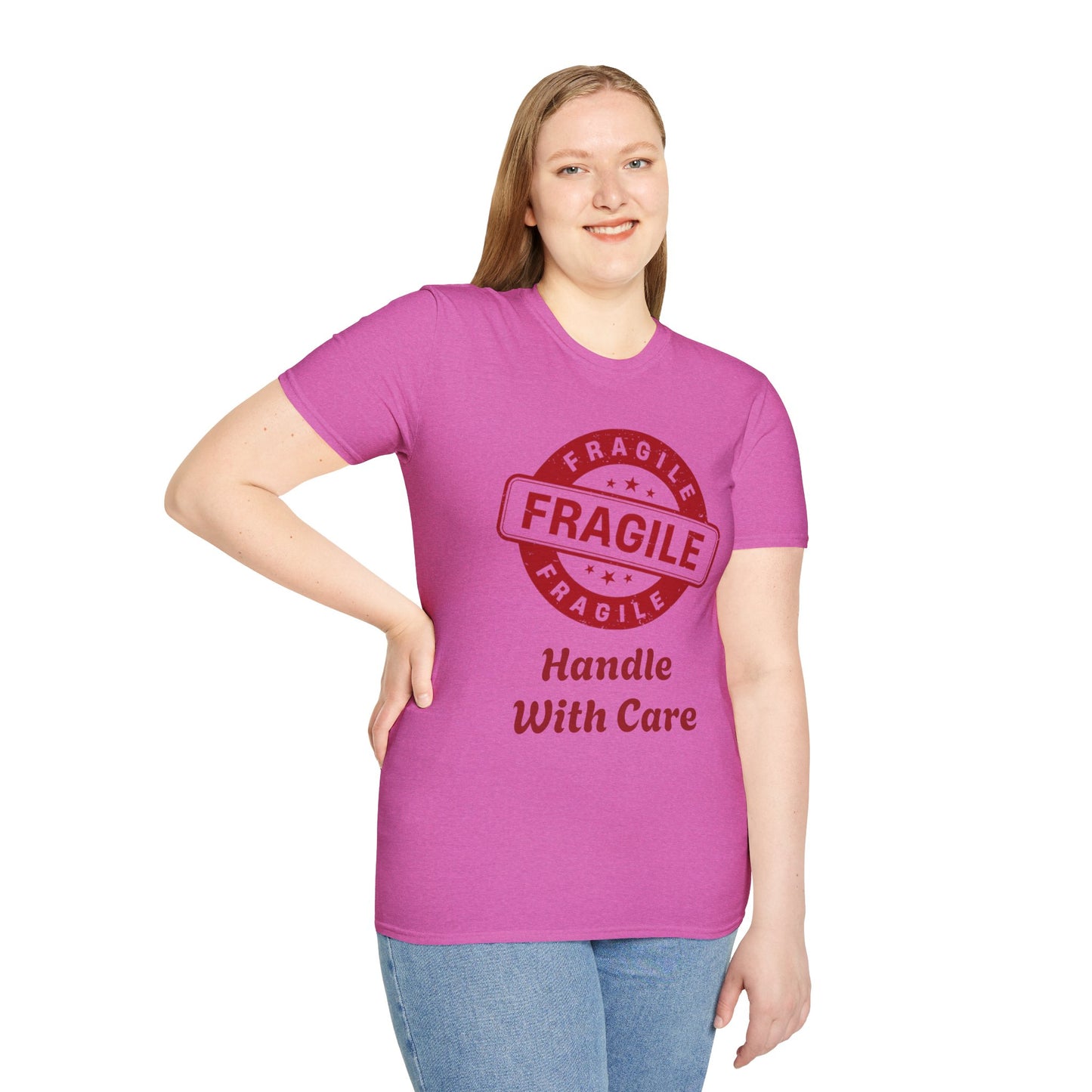 Fragile Handle With Care Unisex Softstyle T-Shirt