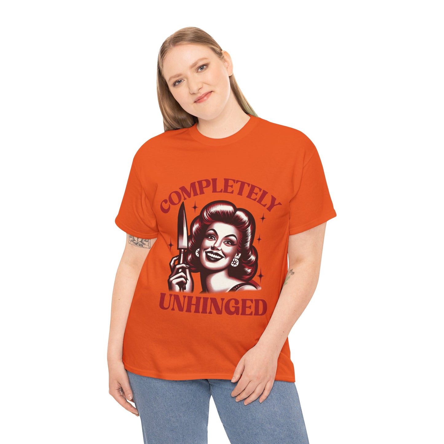 Completely Unhinged Unisex Heavy Cotton Tee