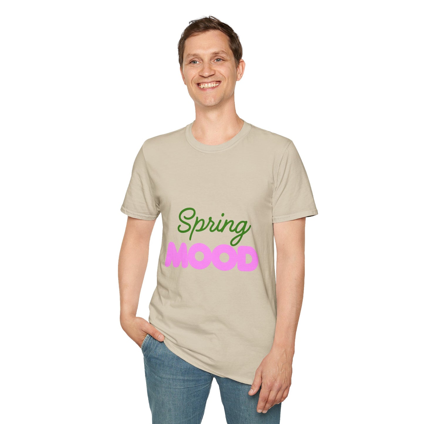 Spring Mood Unisex Softstyle T-Shirt - Casual Graphic Tee for Springtime Celebrations
